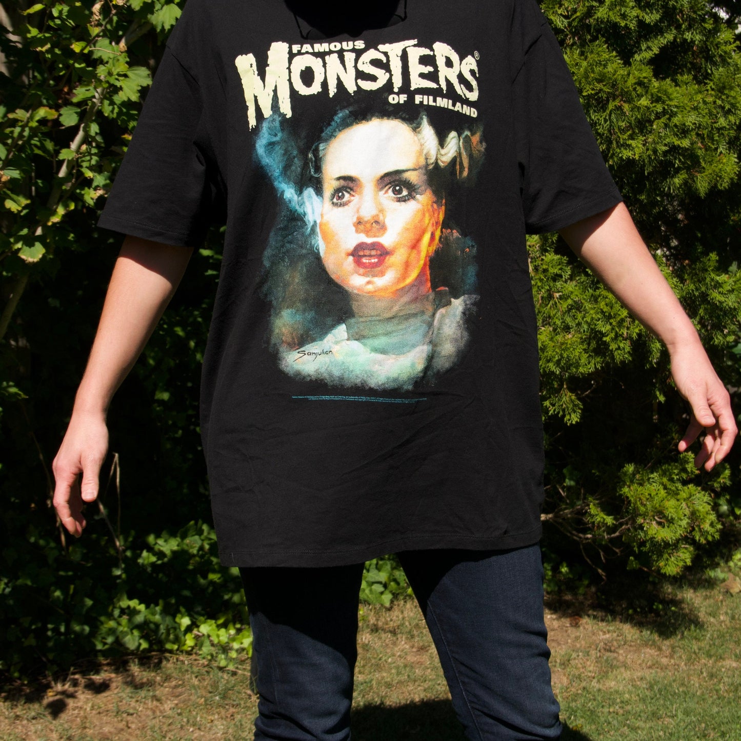 Bride of Frankenstein Oversize Tee - Famous Monsters of Filmland - Halloween Costume