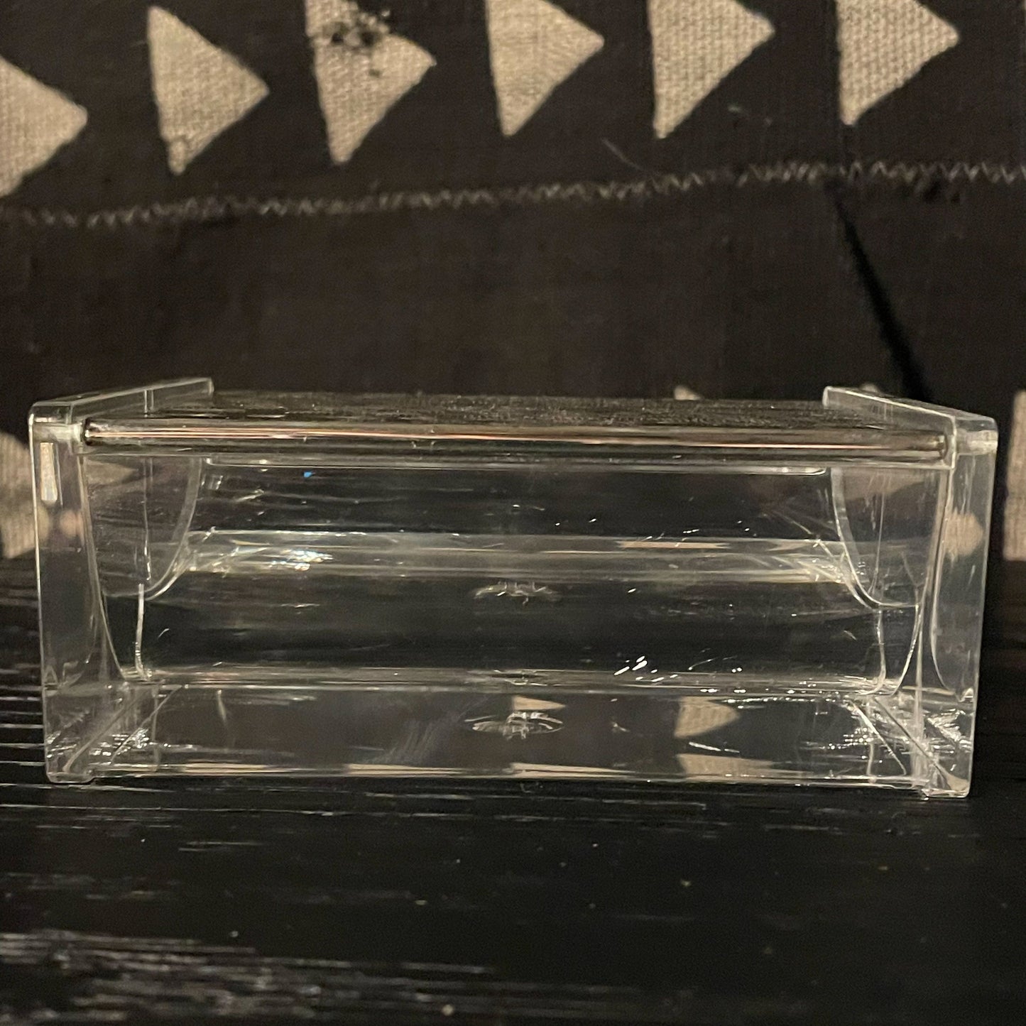 Art Deco Lucite & Silver Plated Box - Intricate Design - Cigarette Holder Trinket Dish - WMF