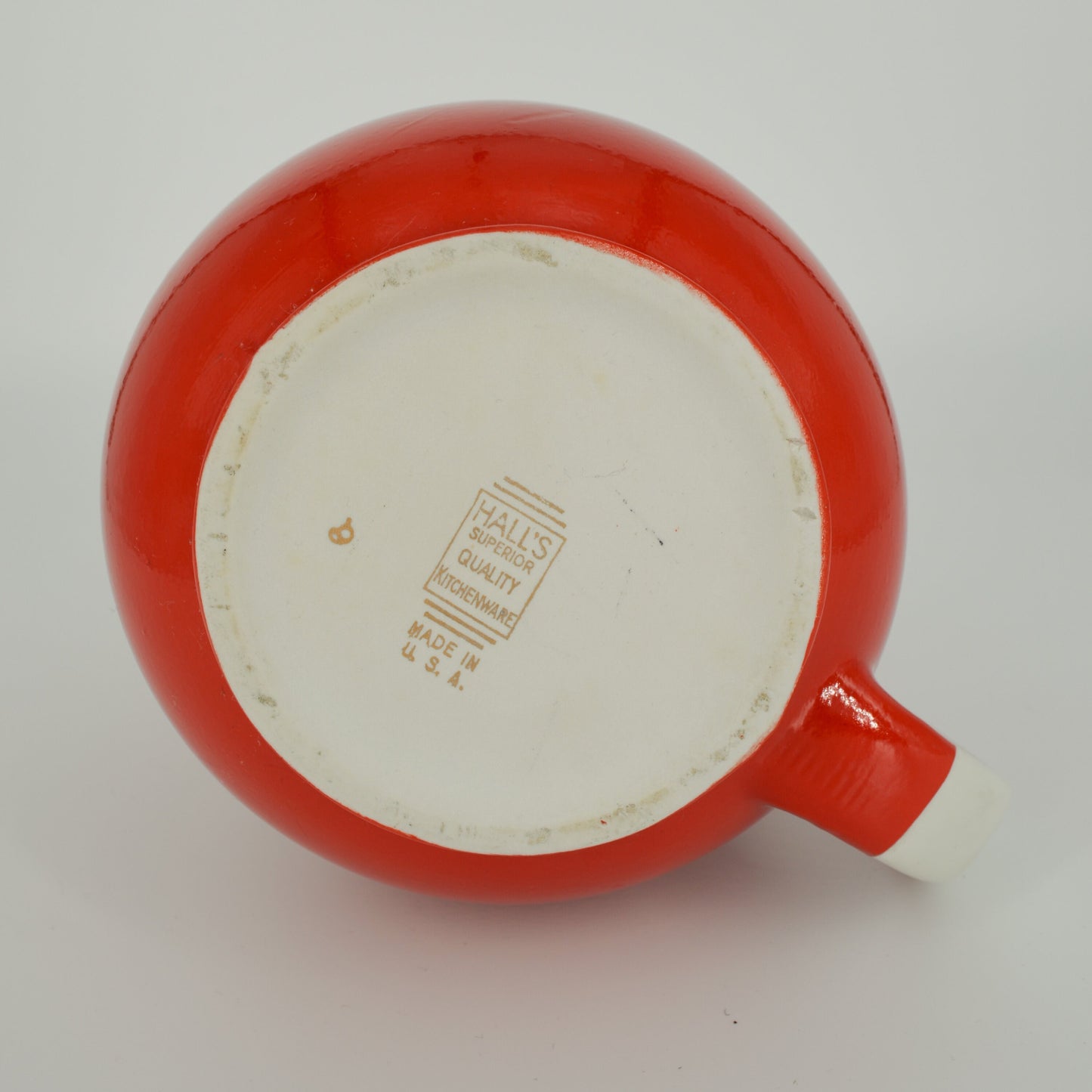 Hall Red Ceramic Pitcher - Christmas Pitcher - Retro Kitchen