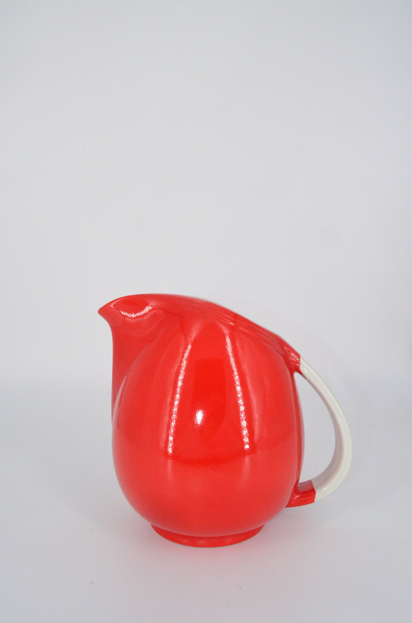 Hall Red Ceramic Pitcher - Christmas Pitcher - Retro Kitchen