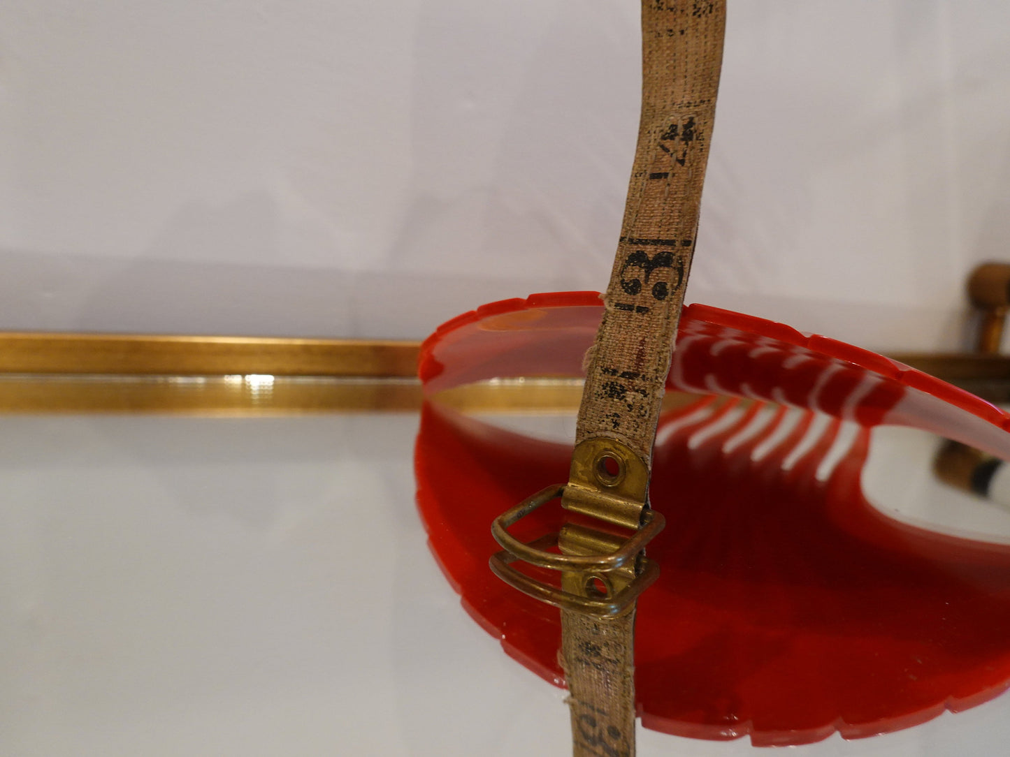 50's Statement Red Hair Comb - Vintage Hair Comb - Wedding Hair Comb