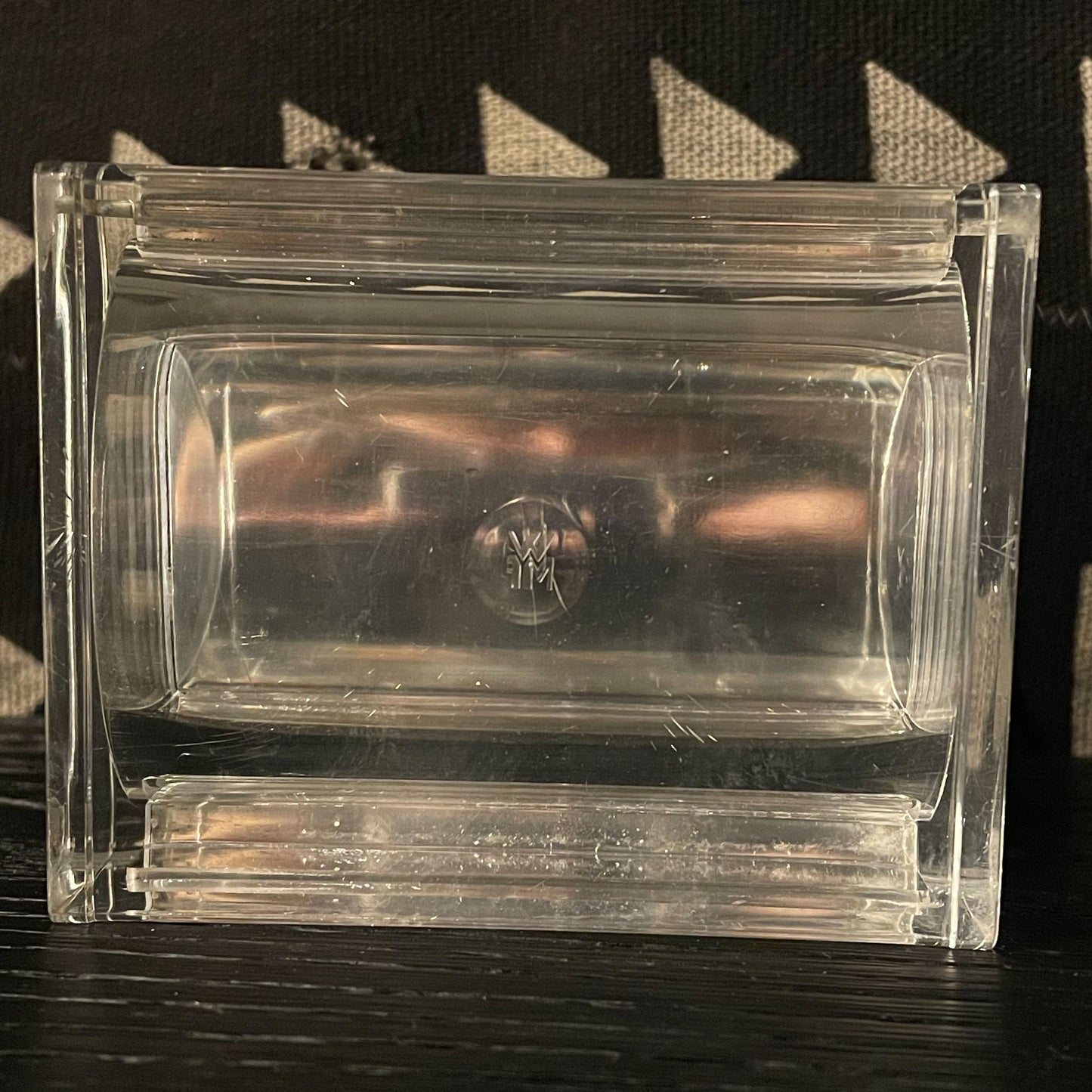 Art Deco Lucite & Silver Plated Box - Intricate Design - Cigarette Holder Trinket Dish - WMF