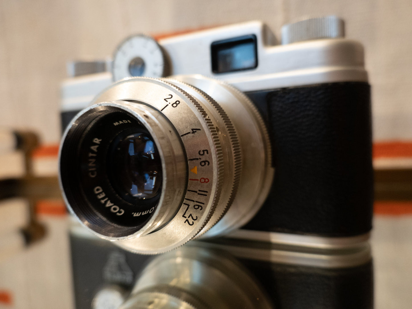 Argus C-Four Rangefinder Camera - Argus C-4 - 35mm Film Camera Vintage - With Flash & Leather Case
