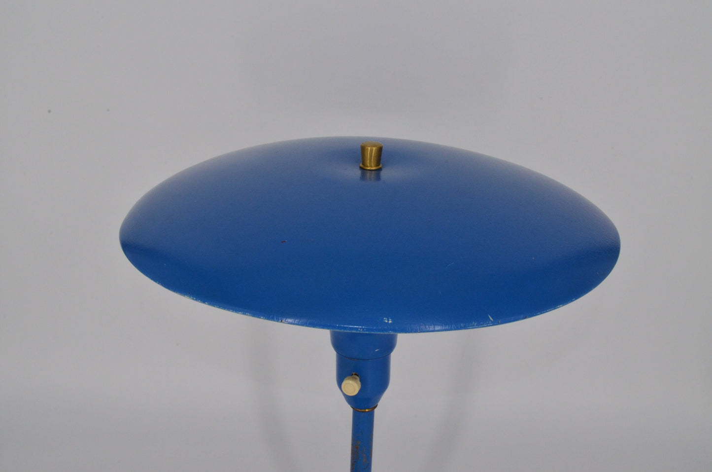 Space Age Flying Saucer Lamp - Vintage Metal Desk Lamp by MG Wheeler - Sight Light - Painted Lamp