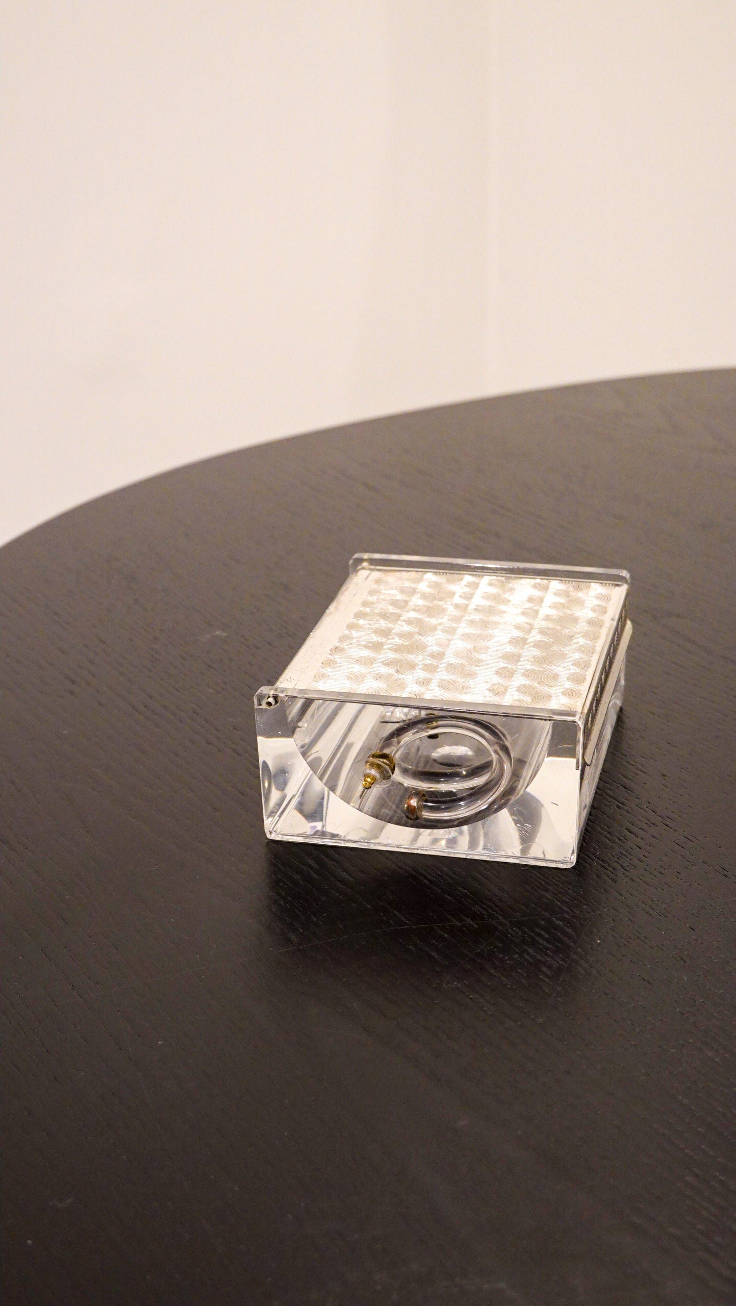 Art Deco Lucite & Silver Plated Box - Intricate Design - Cigarette Holder Trinket Dish - WMF