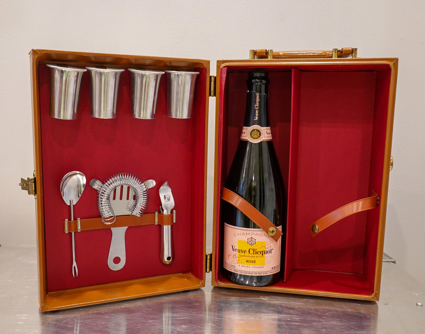 Vintage Travel Bar Kit - Mid-Century Modern