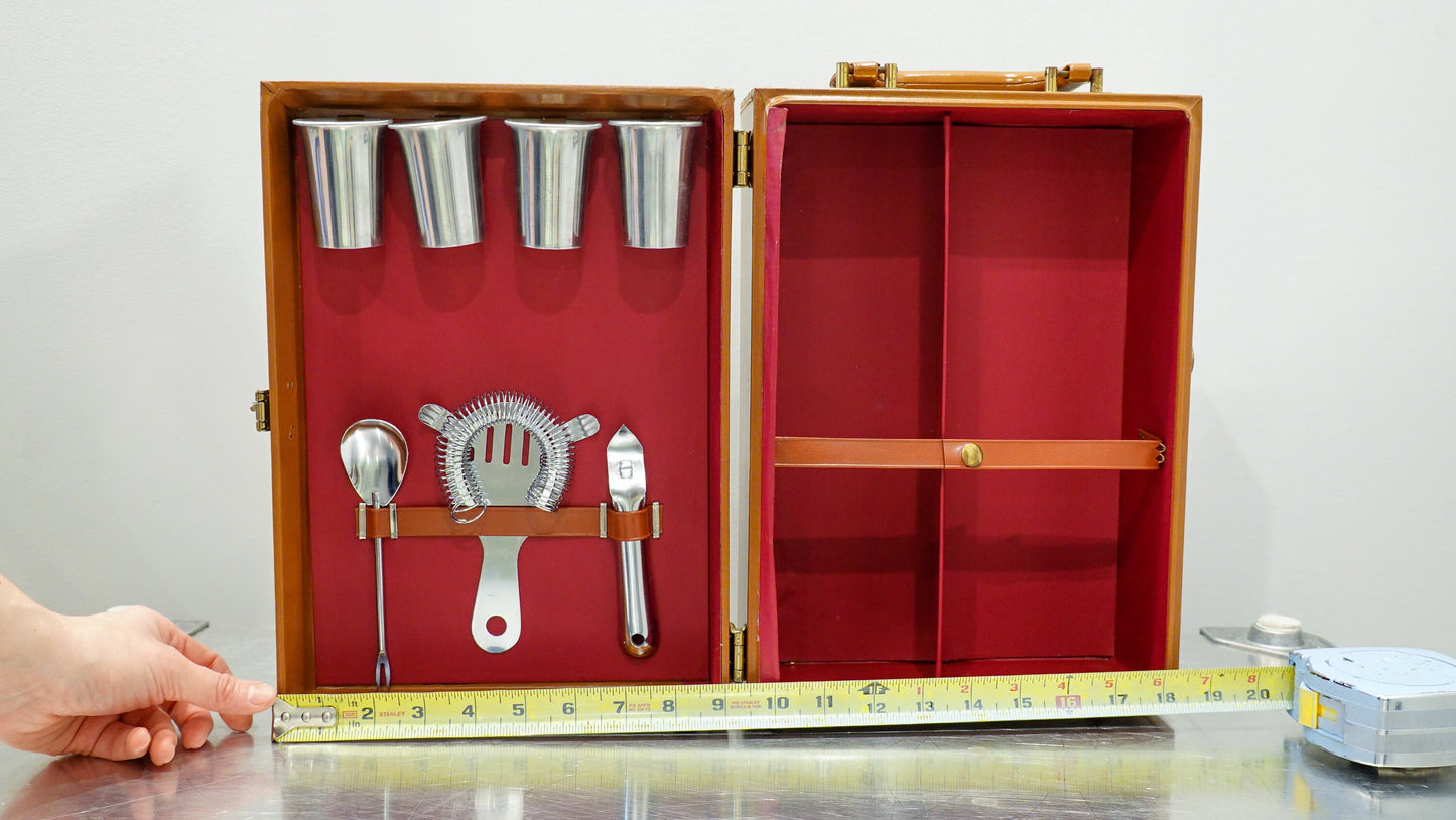 Vintage Travel Bar Kit - Mid-Century Modern