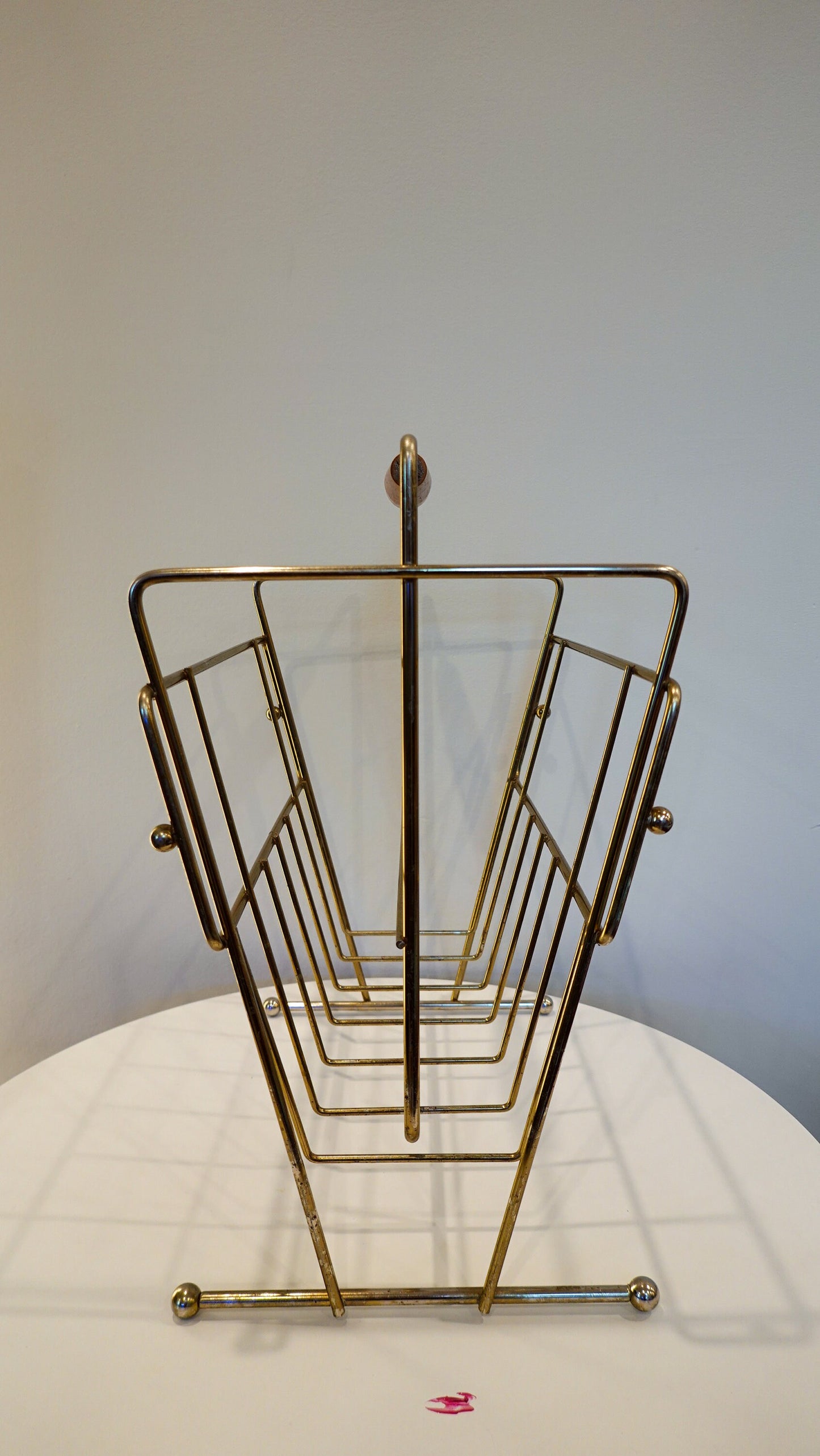 Magazine Rack Record Storage - Mid-Century Atomic Rack