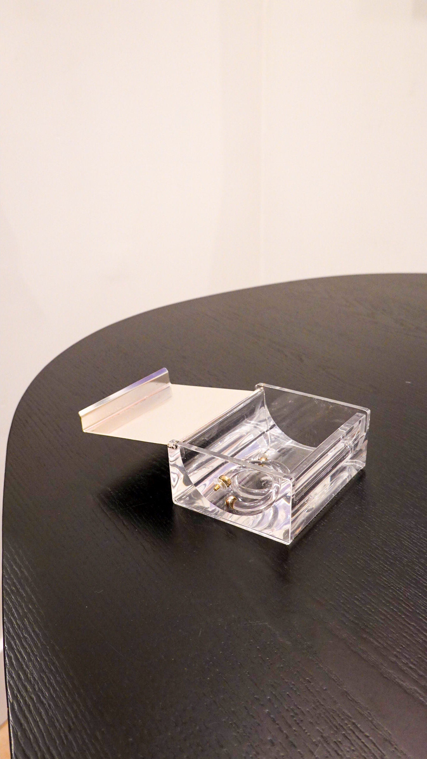 Art Deco Lucite & Silver Plated Box - Intricate Design - Cigarette Holder Trinket Dish - WMF