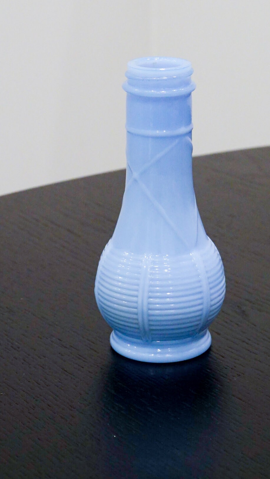 Bud Vase - Delphite Blue - Vintage 1970s - Pressed Glass Shaker