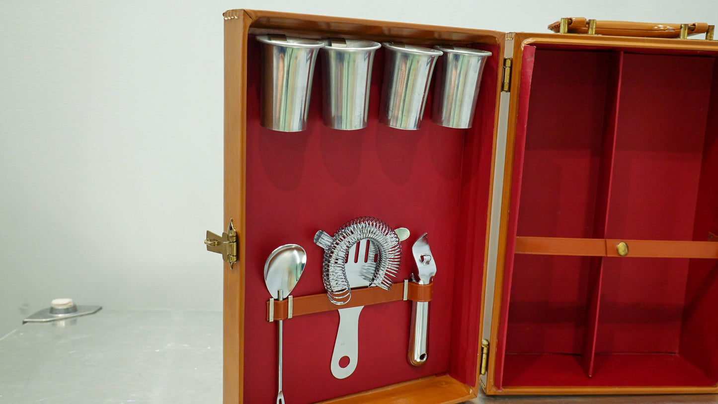 Vintage Travel Bar Kit - Mid-Century Modern