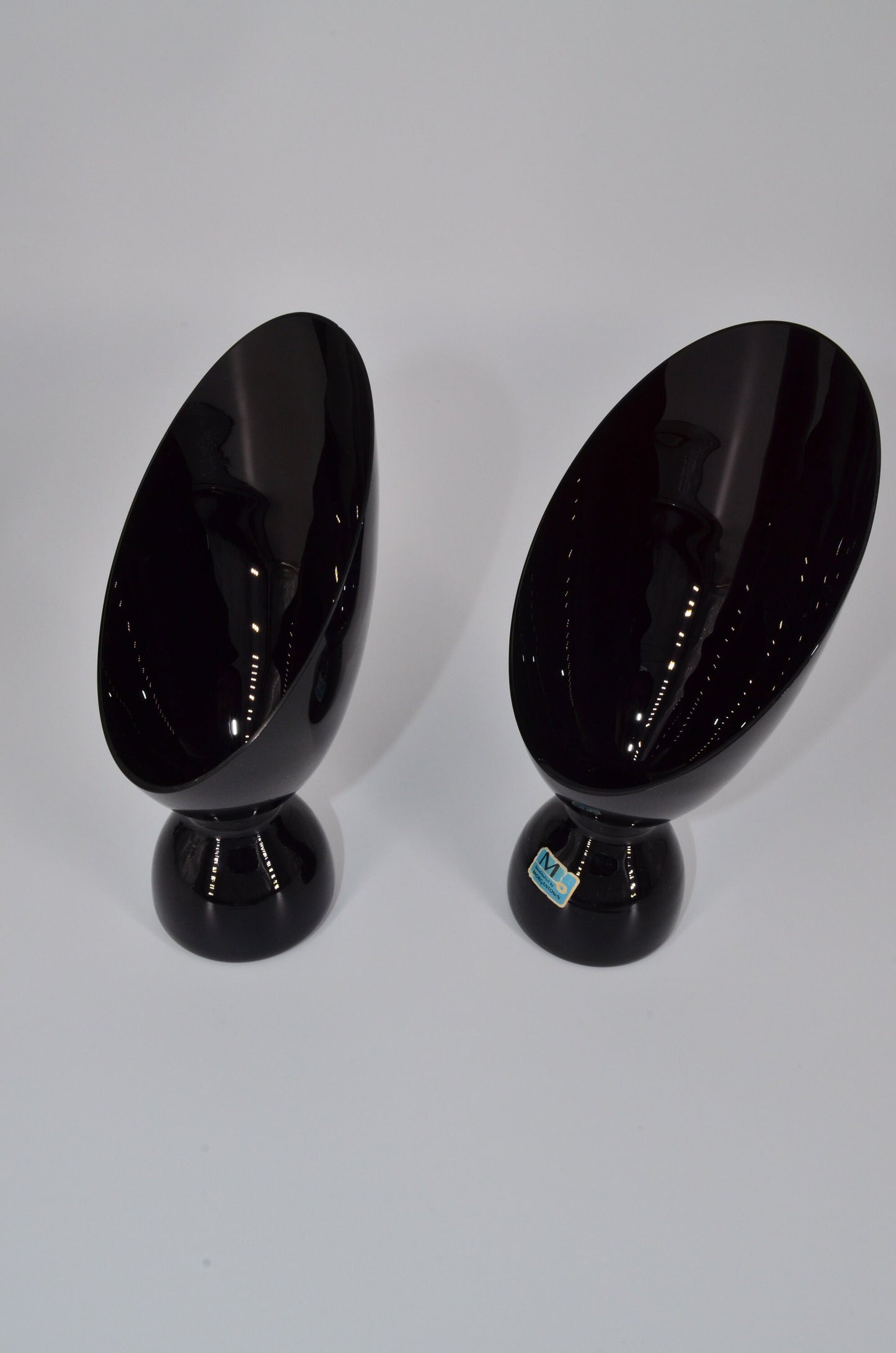Morgantown Glass Candleholders and Centerpiece bowl - Mantel Set - Made in USA
