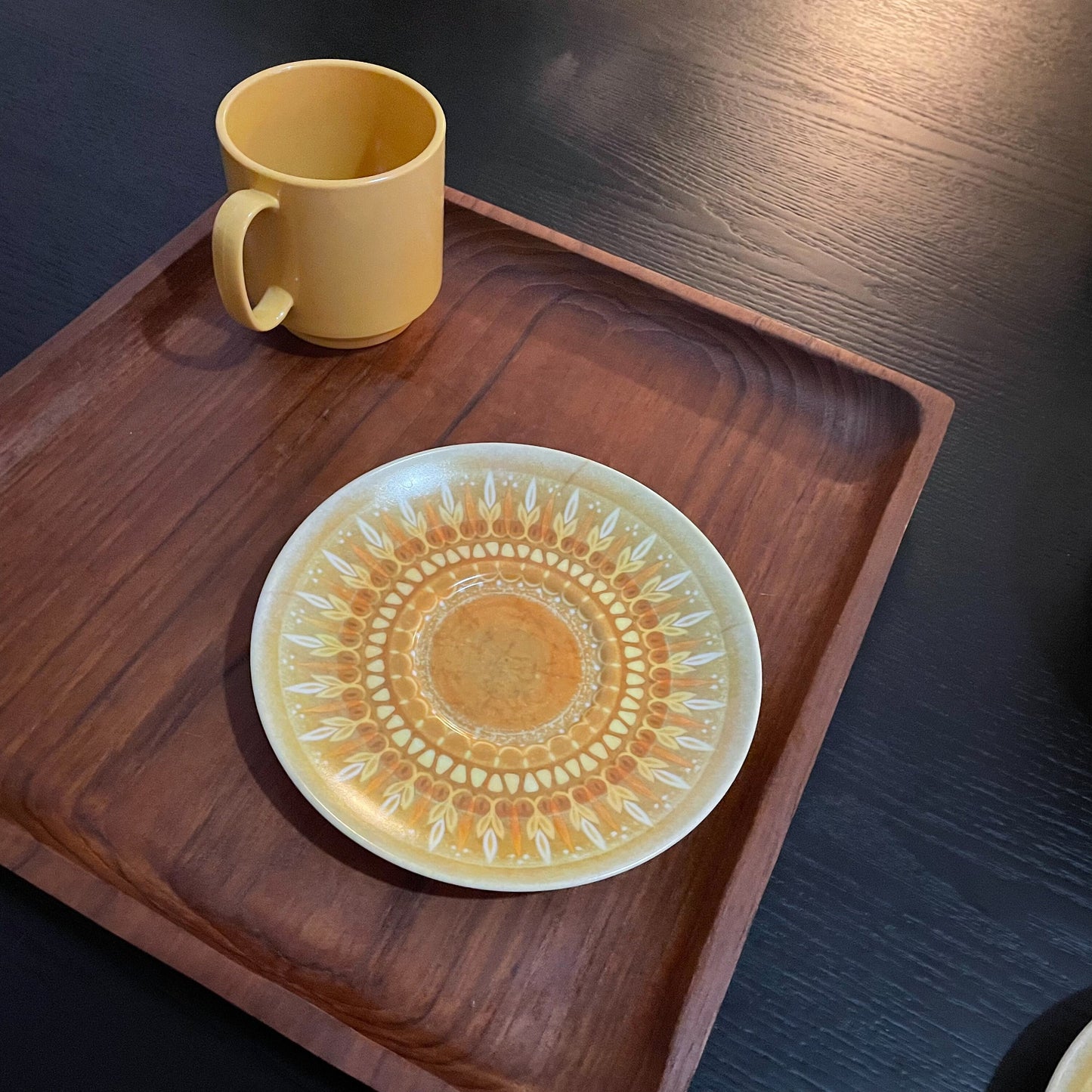 Vintage Teak Wood Trays - 1970s Design