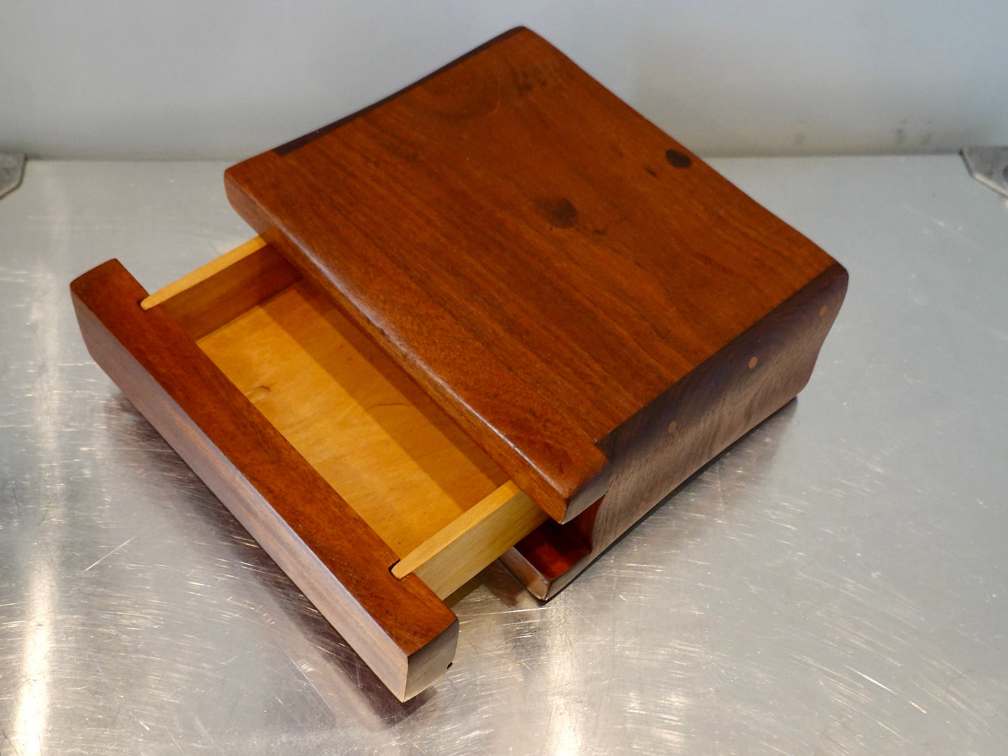 Artisan Made Single Drawer Box - Solid Wood - Studio Woodworker Box