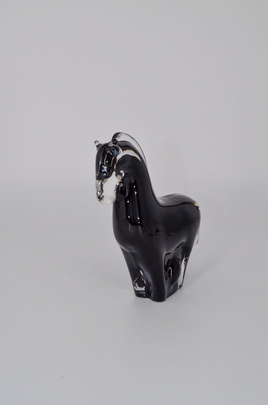 Reijmyre Sweden Art Glass - Vintage Handblown Glass Horse