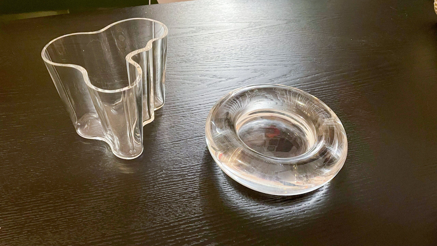 Early Iittala Aalto Vase - Alvar Aalto - Hand Blown Glass