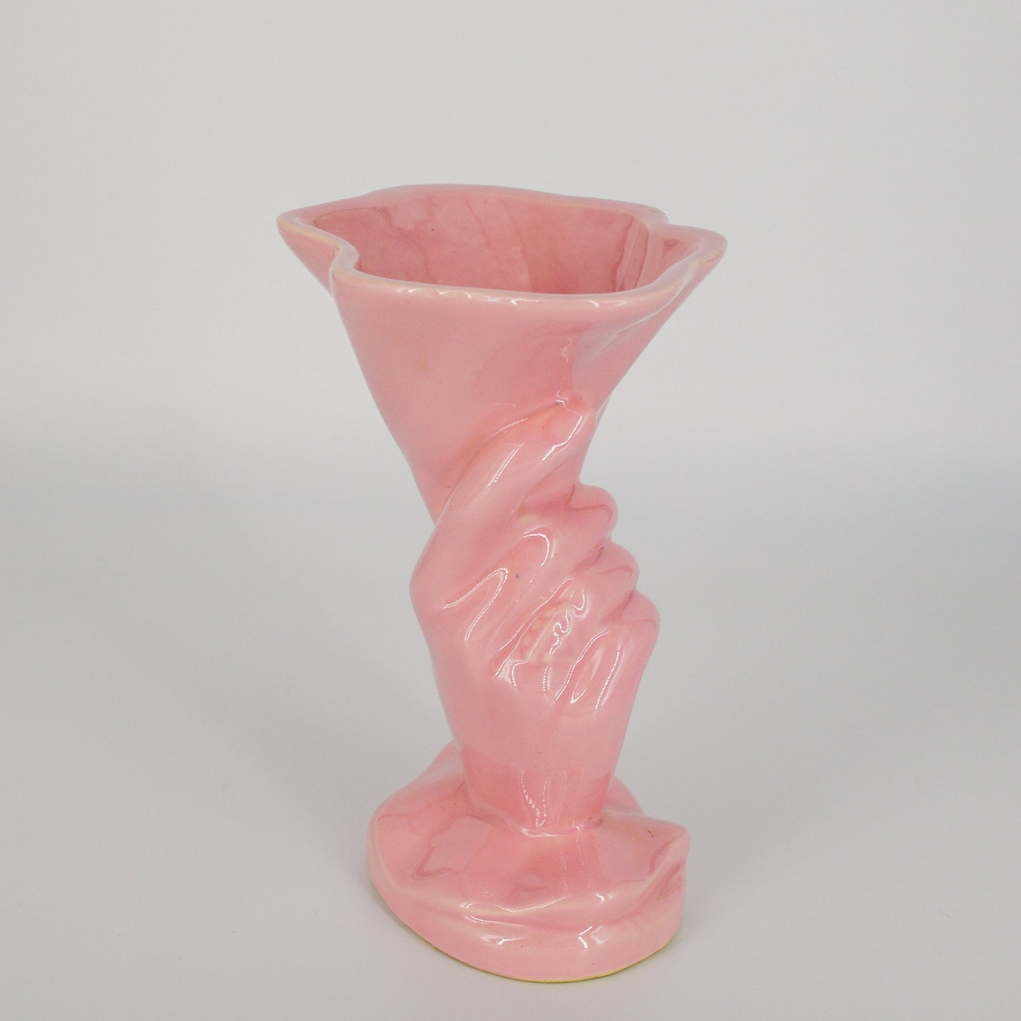 40's Vase - Late Art Deco - Hull USA Ceramic Vase - Pastel Vase, Feminine Vase - Art Glass