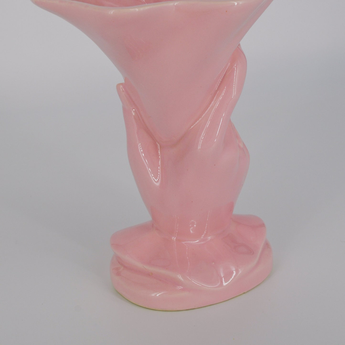 40's Vase - Late Art Deco - Hull USA Ceramic Vase - Pastel Vase, Feminine Vase - Art Glass