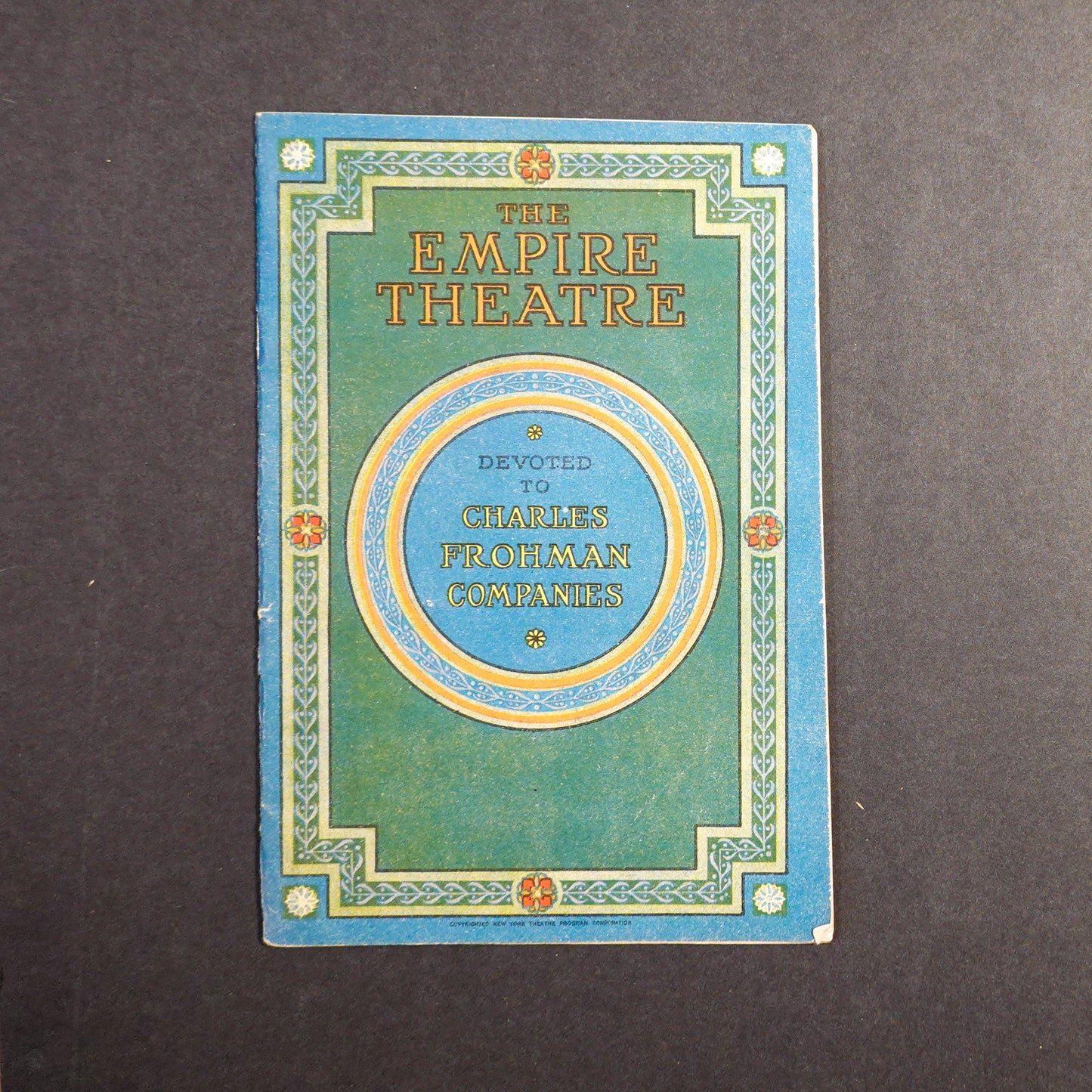 1910s - 1920s NYC Broadway Theater Programs - Empire Theater, New Bijou Theater, Liberty Theater - The Magazine Theater Program