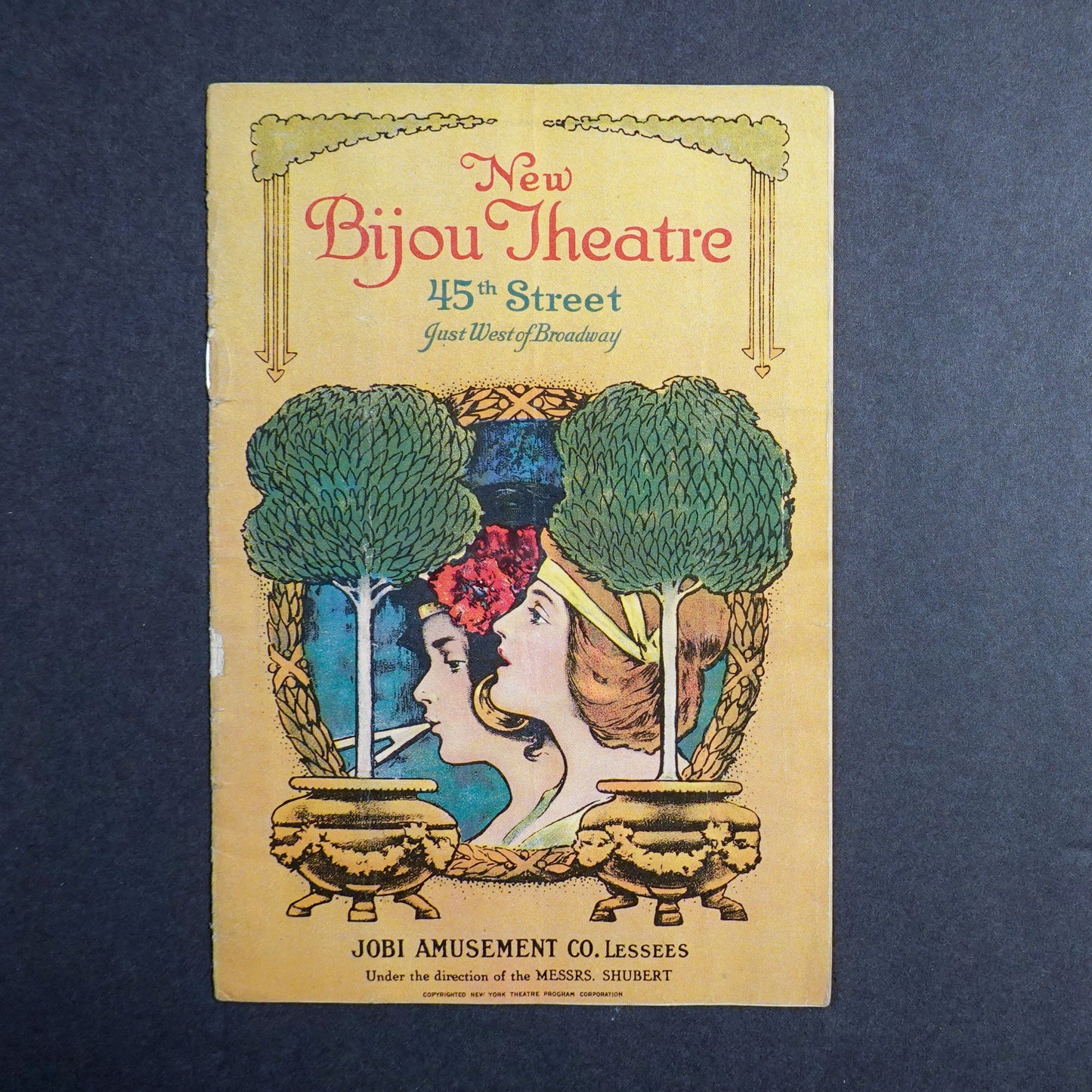 1910s - 1920s NYC Broadway Theater Programs - Empire Theater, New Bijou Theater, Liberty Theater - The Magazine Theater Program