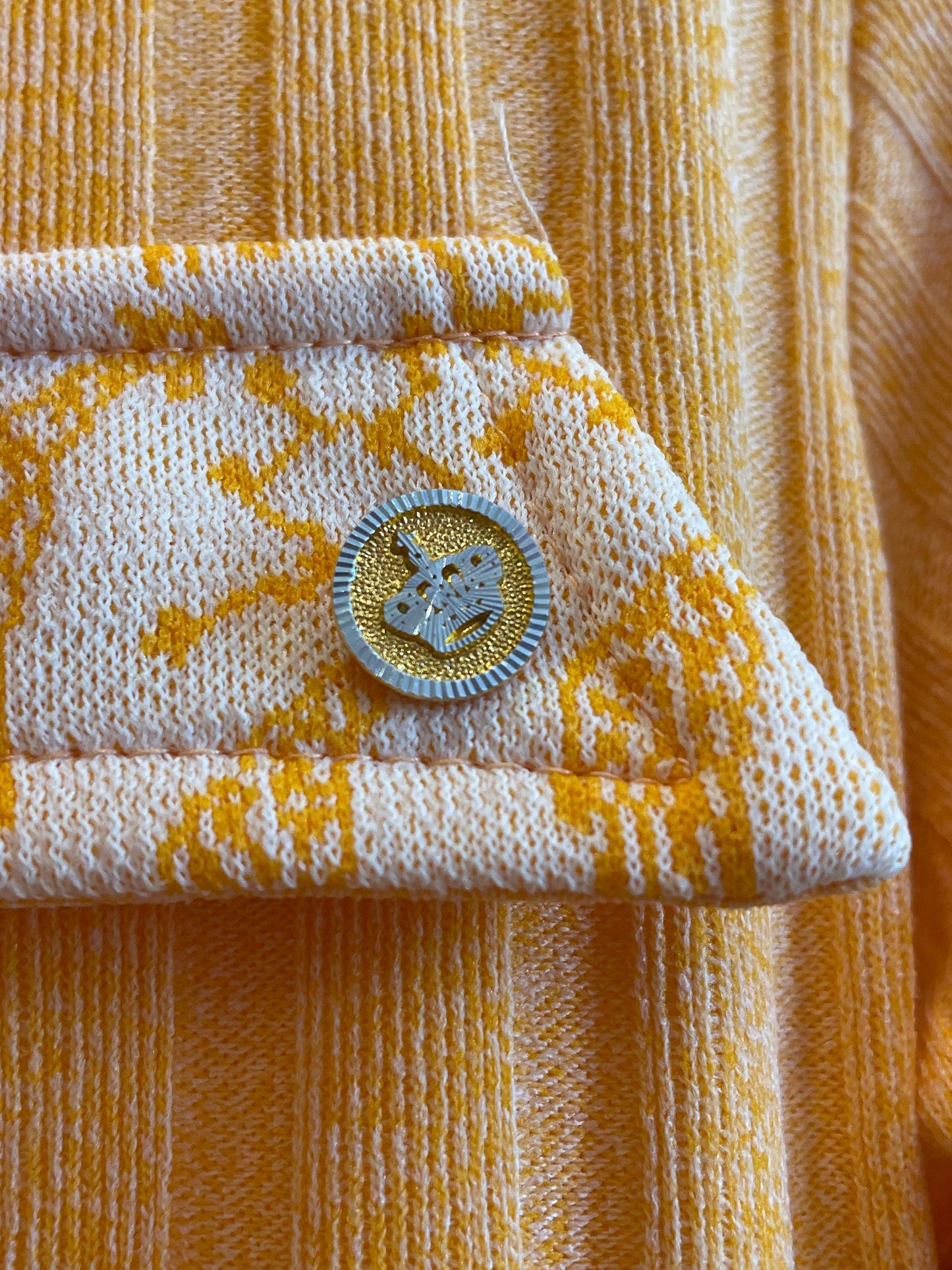 Vintage Orange Button Up Blouse or Overcoat - 1940s Blouse