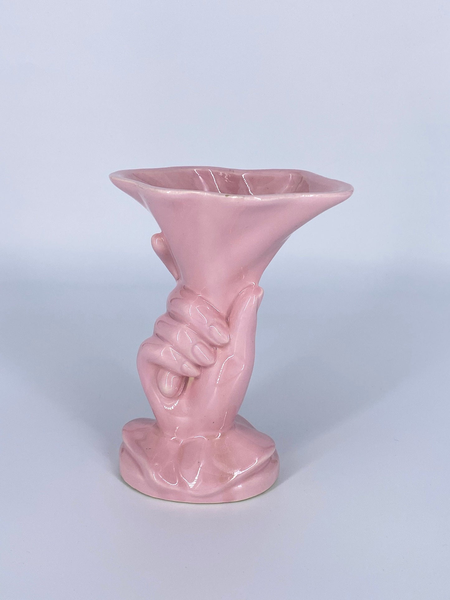 40's Vase - Late Art Deco - Hull USA Ceramic Vase - Pastel Vase, Feminine Vase - Art Glass