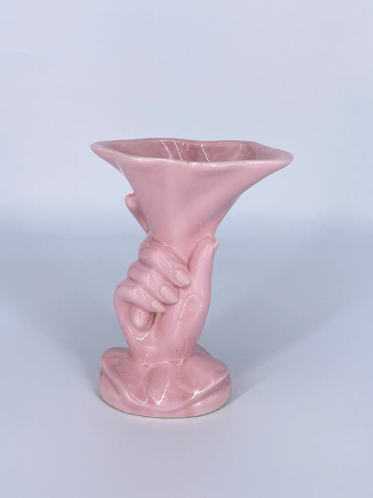 40's Vase - Late Art Deco - Hull USA Ceramic Vase - Pastel Vase, Feminine Vase - Art Glass