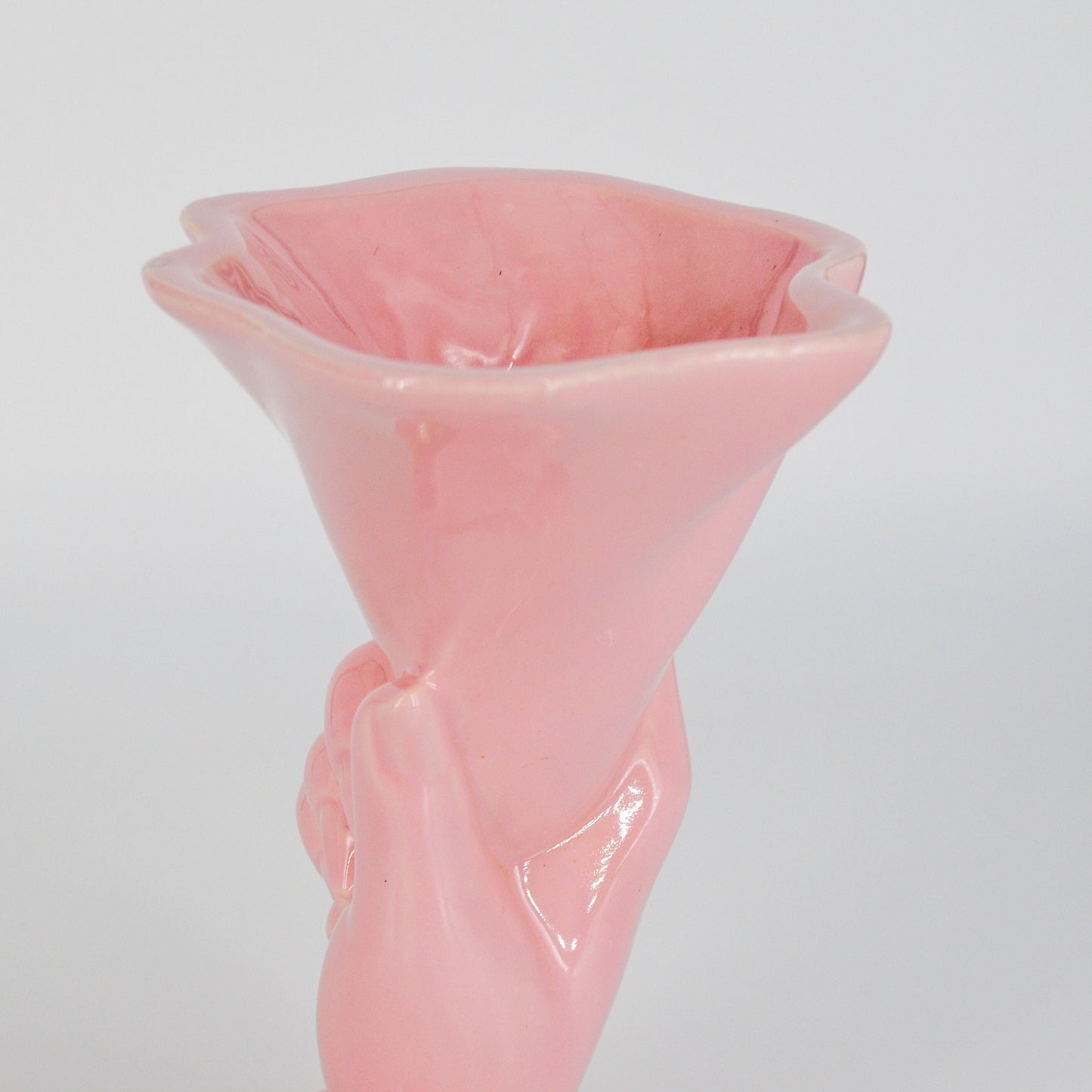 40's Vase - Late Art Deco - Hull USA Ceramic Vase - Pastel Vase, Feminine Vase - Art Glass
