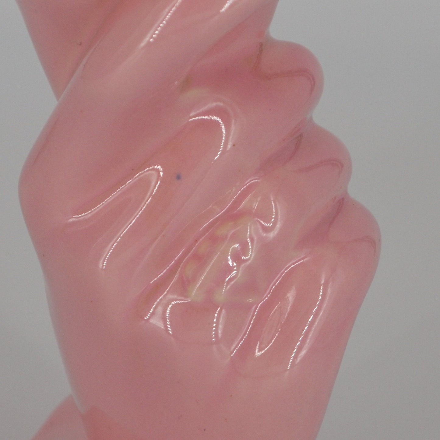 40's Vase - Late Art Deco - Hull USA Ceramic Vase - Pastel Vase, Feminine Vase - Art Glass