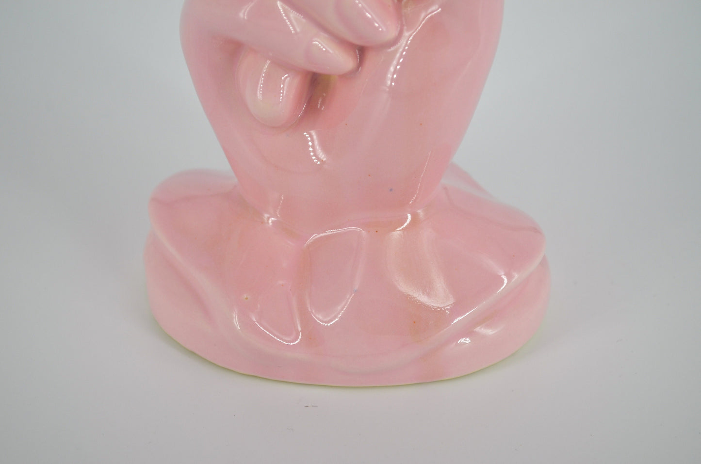 40's Vase - Late Art Deco - Hull USA Ceramic Vase - Pastel Vase, Feminine Vase - Art Glass