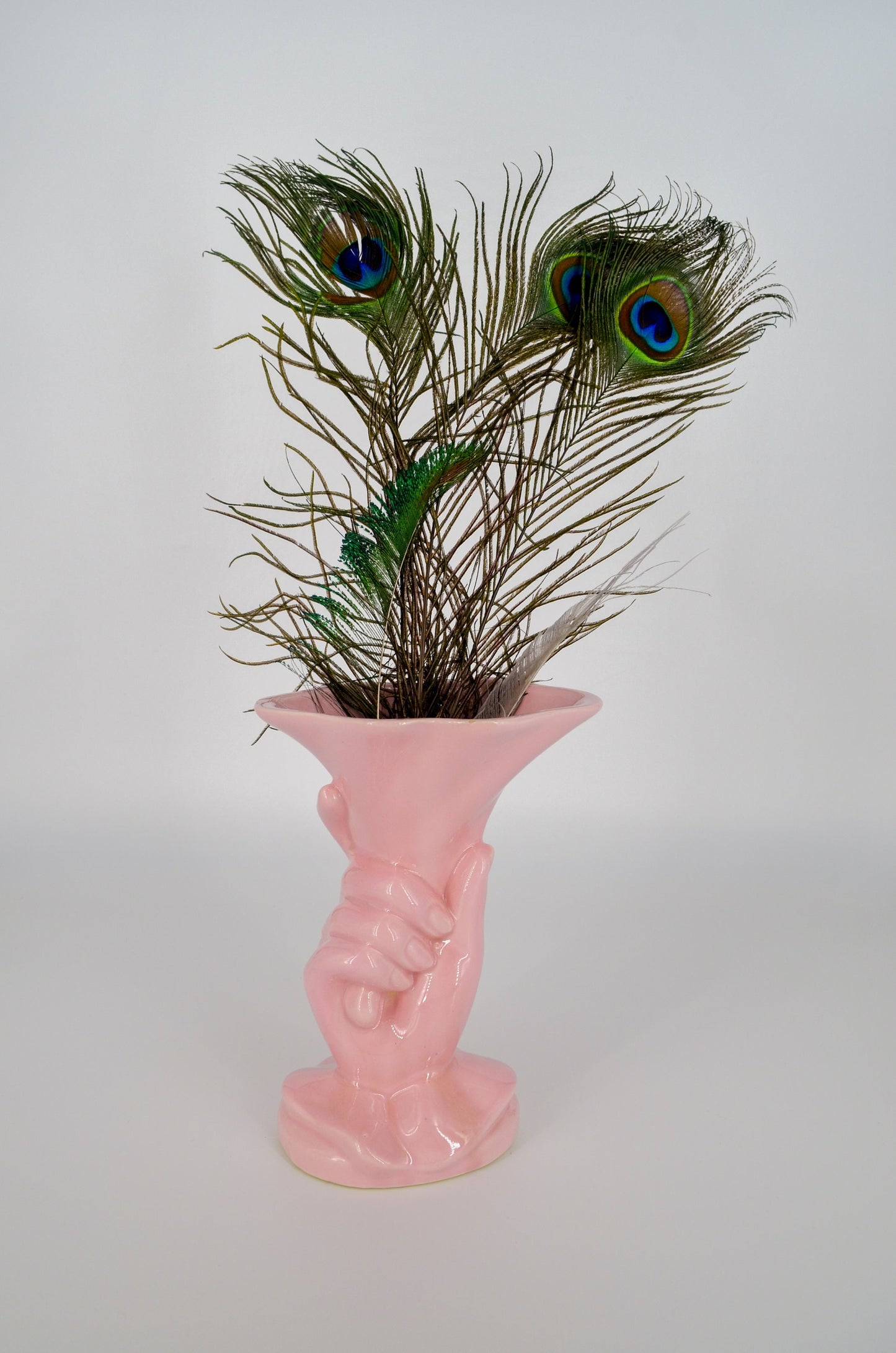40's Vase - Late Art Deco - Hull USA Ceramic Vase - Pastel Vase, Feminine Vase - Art Glass