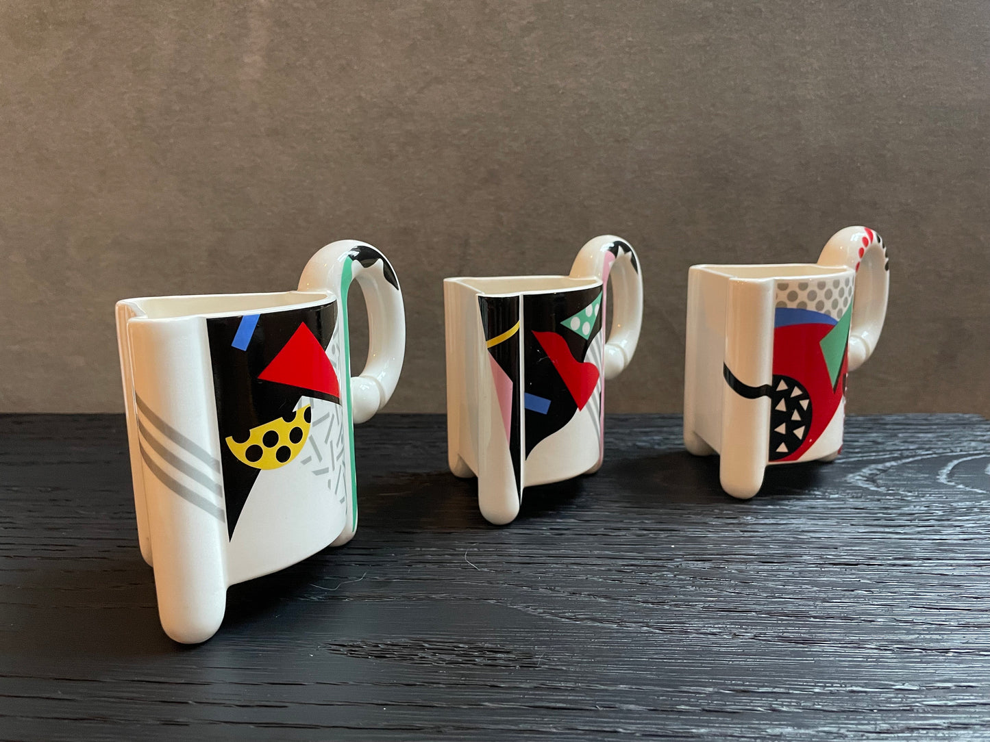 Fujimori for Kato Kogei - Memphis Design Ceramic Tea Set - 1980s Memphis Milano - Vintage Tea Coffee Set - Postmodern Home