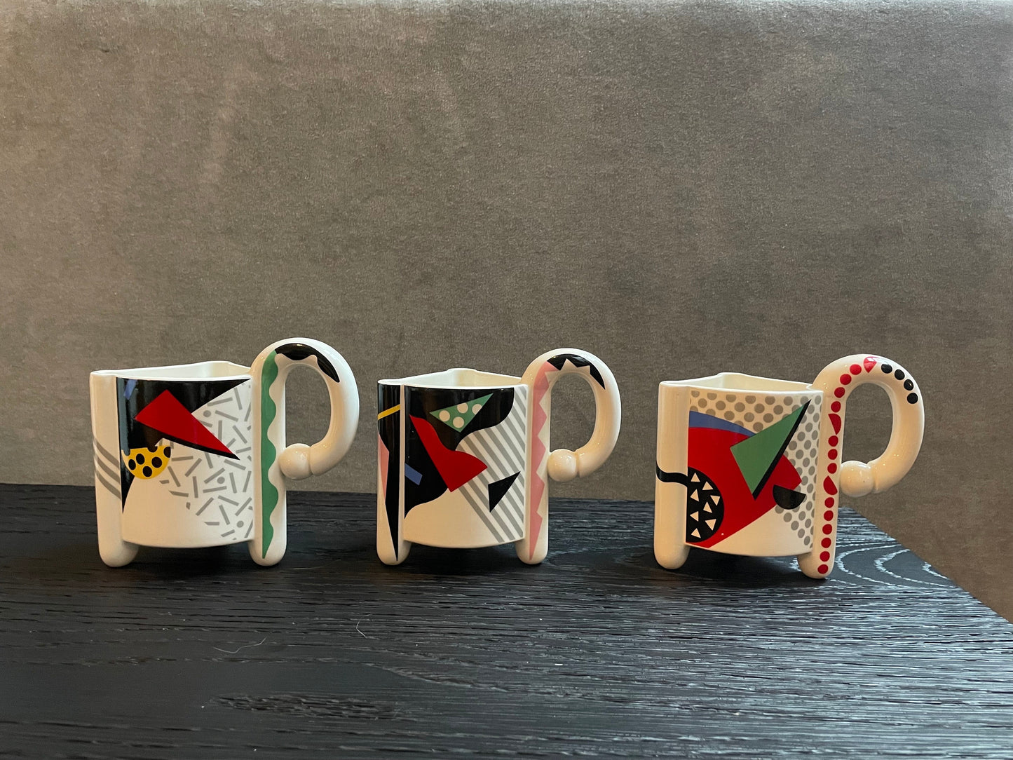 Fujimori for Kato Kogei - Memphis Design Ceramic Tea Set - 1980s Memphis Milano - Vintage Tea Coffee Set - Postmodern Home