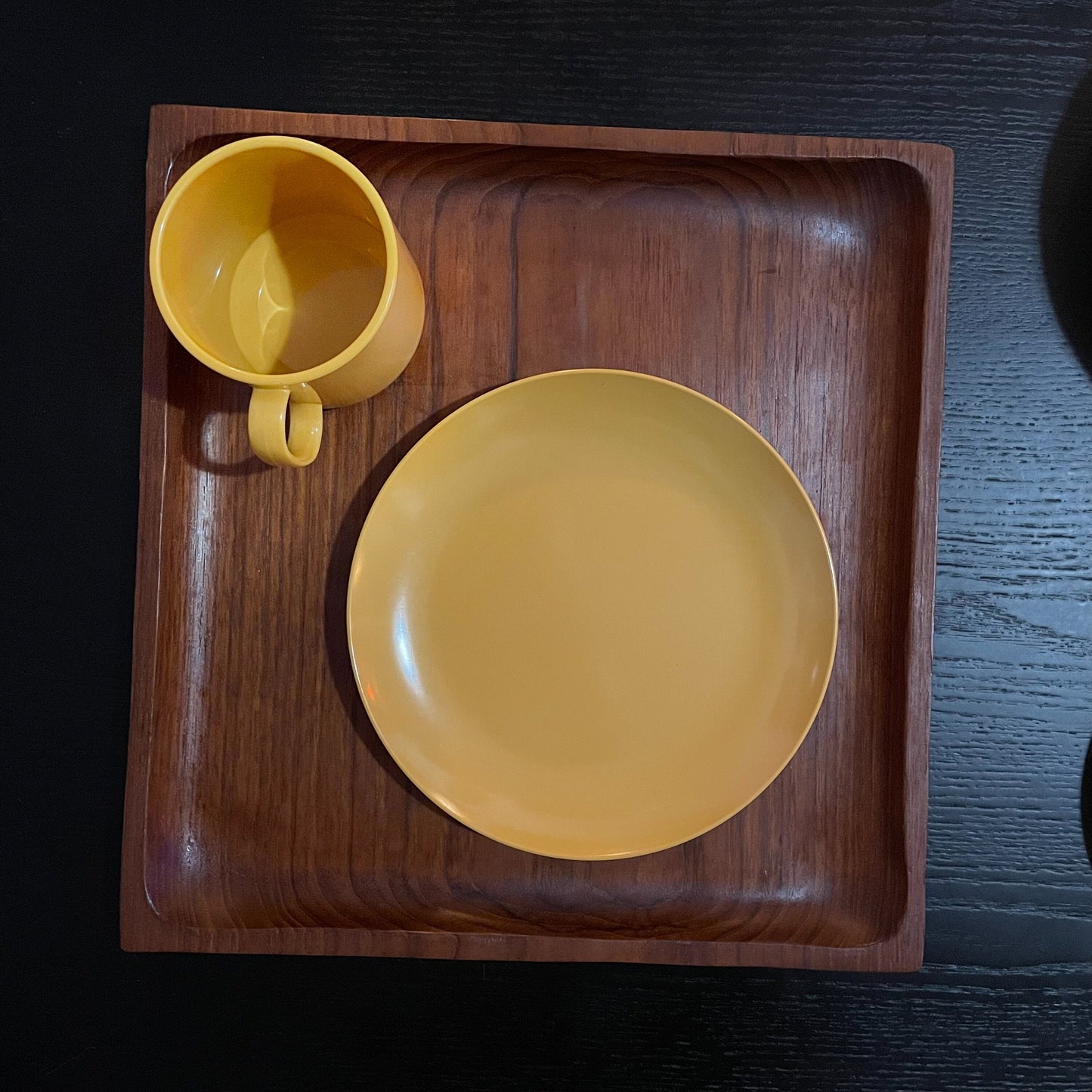 Vintage Mix & Match Place Setting - Plates, Cups, Bowls - Mid-Century Modern Dishes - Oneida-Ware - 1970s - Harvest Yellow - LAST ONES