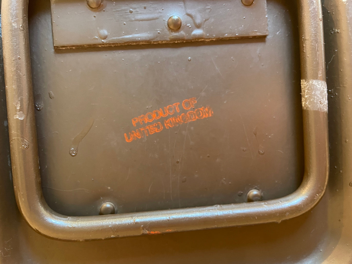 Vintage Foot Locker - United Kingdom Military Surplus WWII - Vintage Metal Industrial Storage Box - Cannon Ammo Box - Small Foot Locker