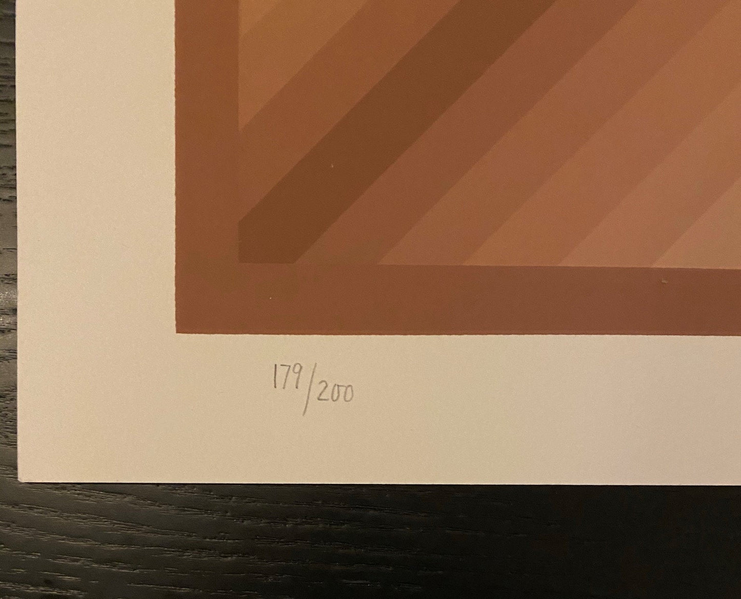 Op Art Serigraph by Jurgen Peters, "Diamond" - Numbered 179/200 - 1977 - Silkscreen Print