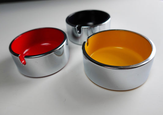 Isamu Kenmochi Designed Vintage Japanese Ashtrays - 1960s Space Age Home Decor