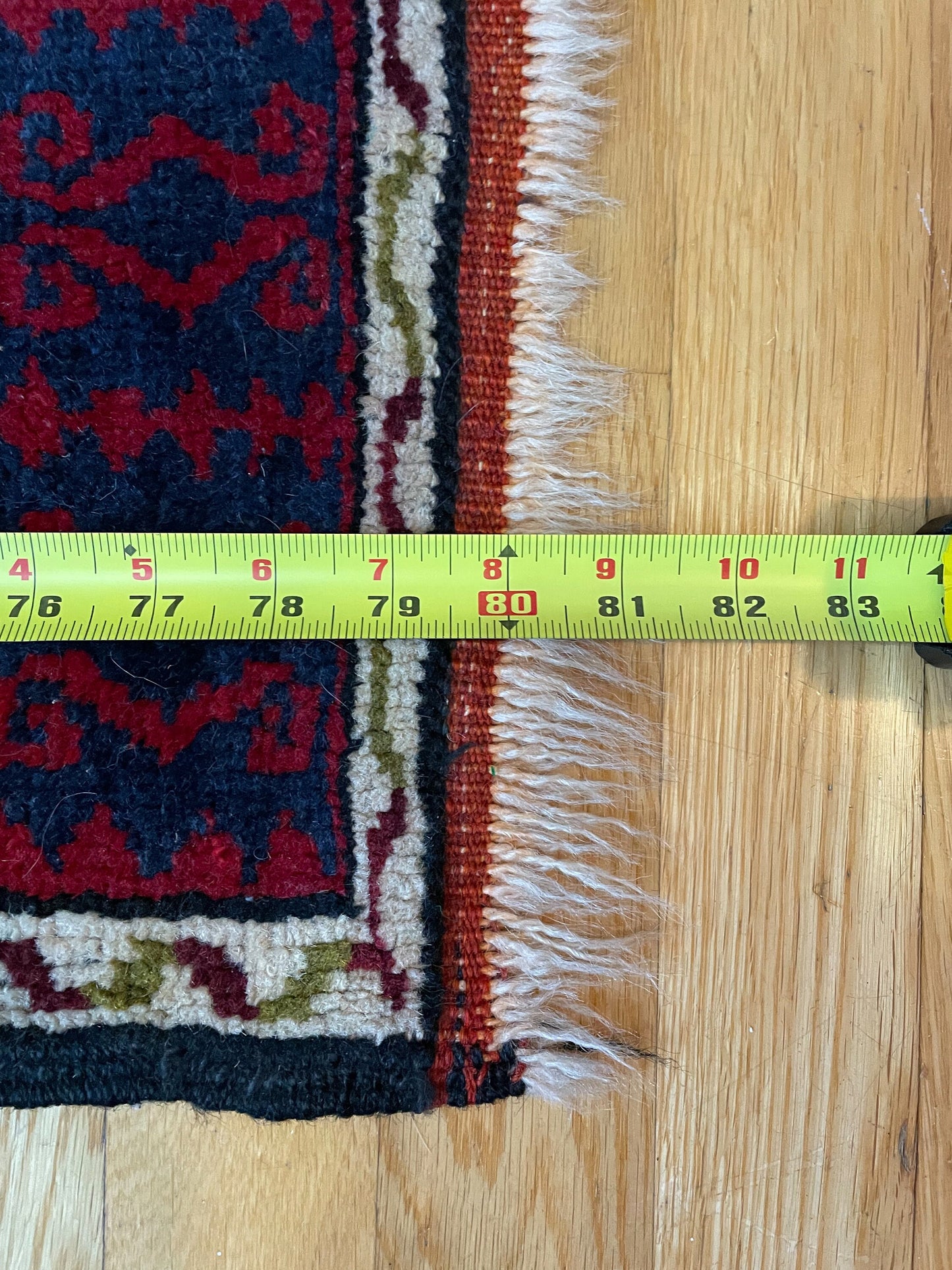 Hand-Knotted Turkish Village Rug, 1940s