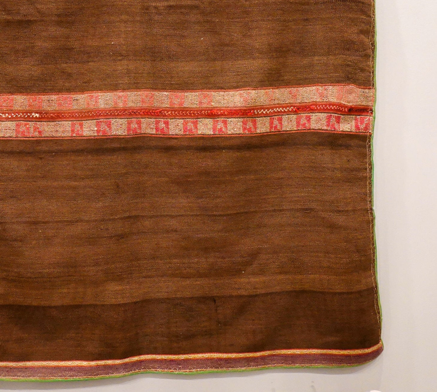 Antique Peruvian Textile - Alpaca Wool Textile or Blanket - Antique Wall Hanging