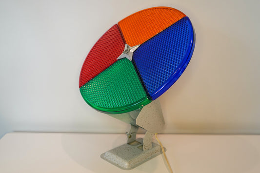 Motorized Color Wheel Light by PenetRay - Working Perfect with Original Packaging - Vintage 1960's Aluminum Light - Perfect Condition
