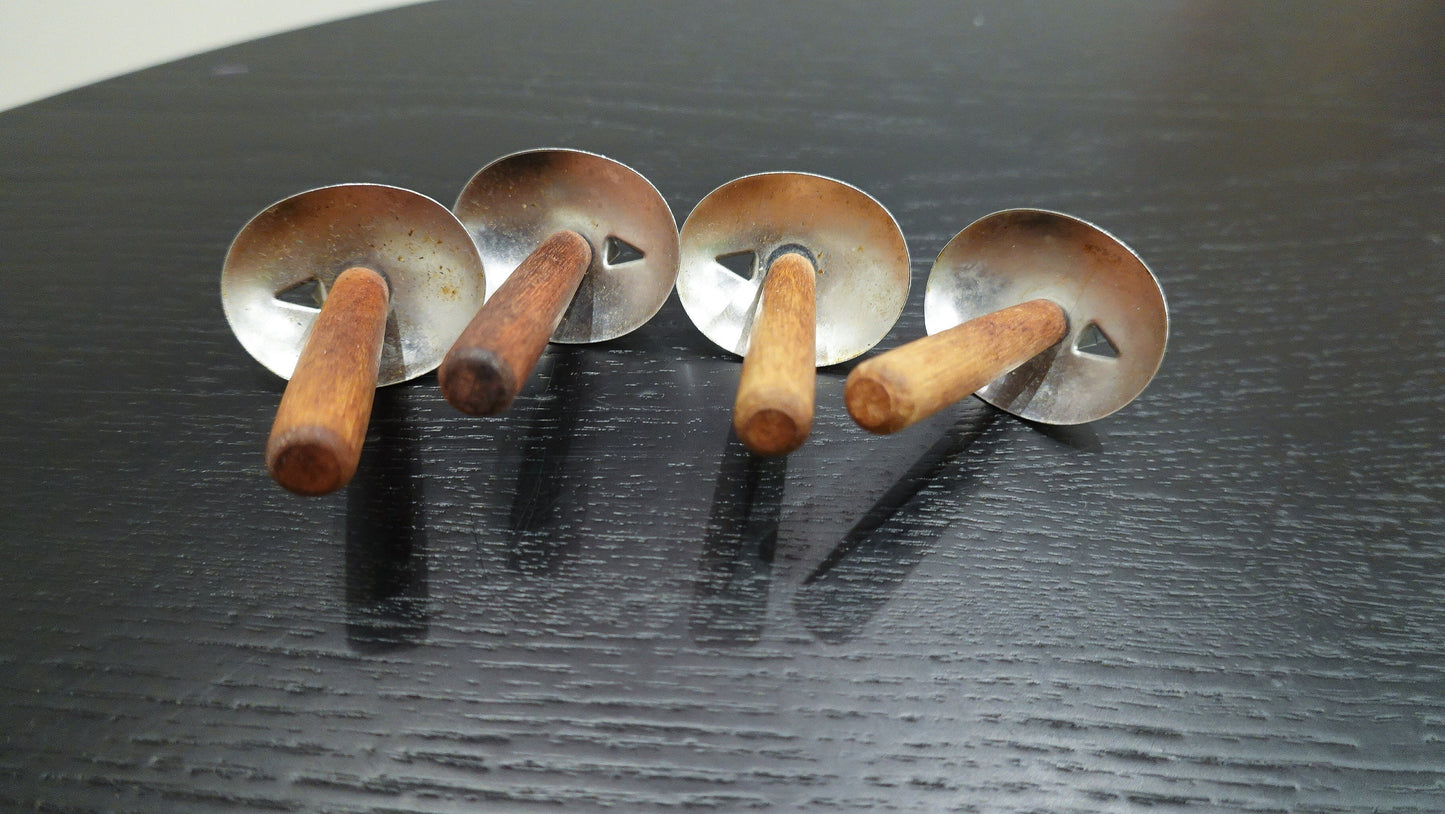 Hors d'oeuvre Set - Skewers, Forks, Olive Picks, Cheese Knives - Vintage Appetizer Utensils - Wood, Bamboo & Stainless Steel Japanese CLEAN