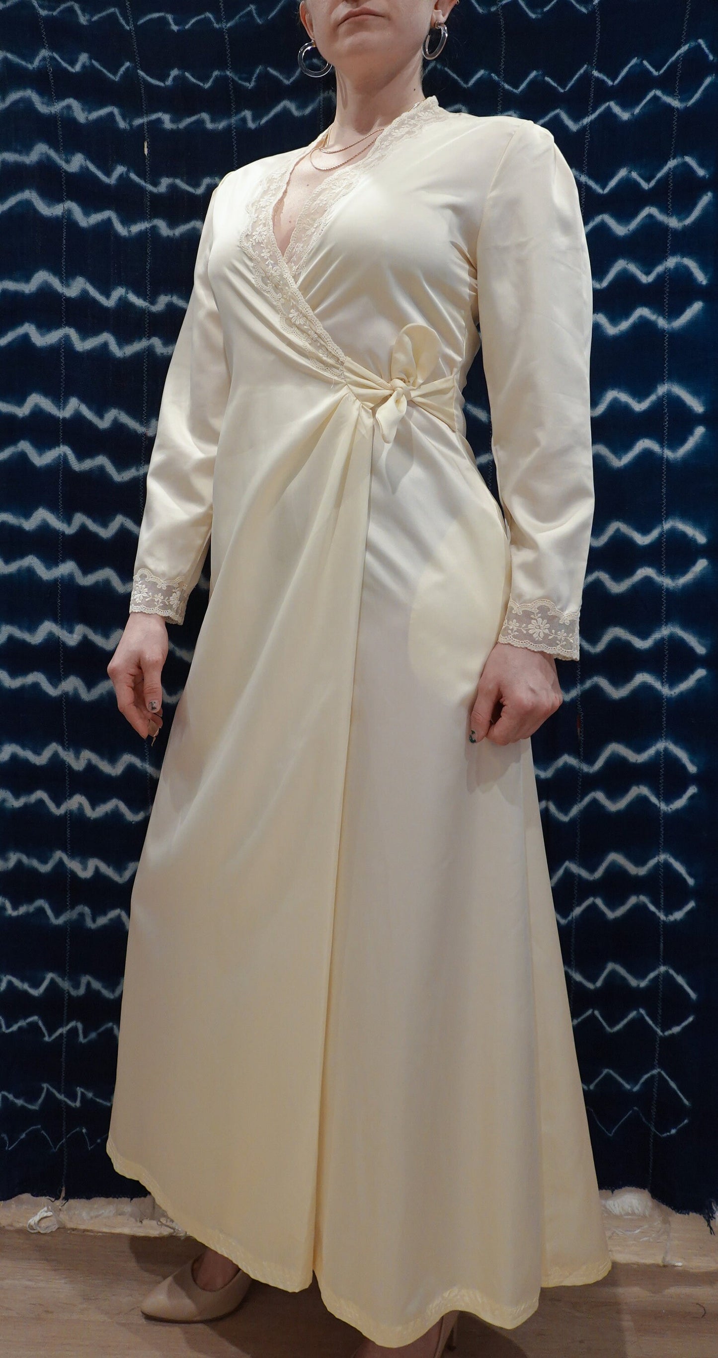 Vintage Christian Dior Silky and Lace Robe