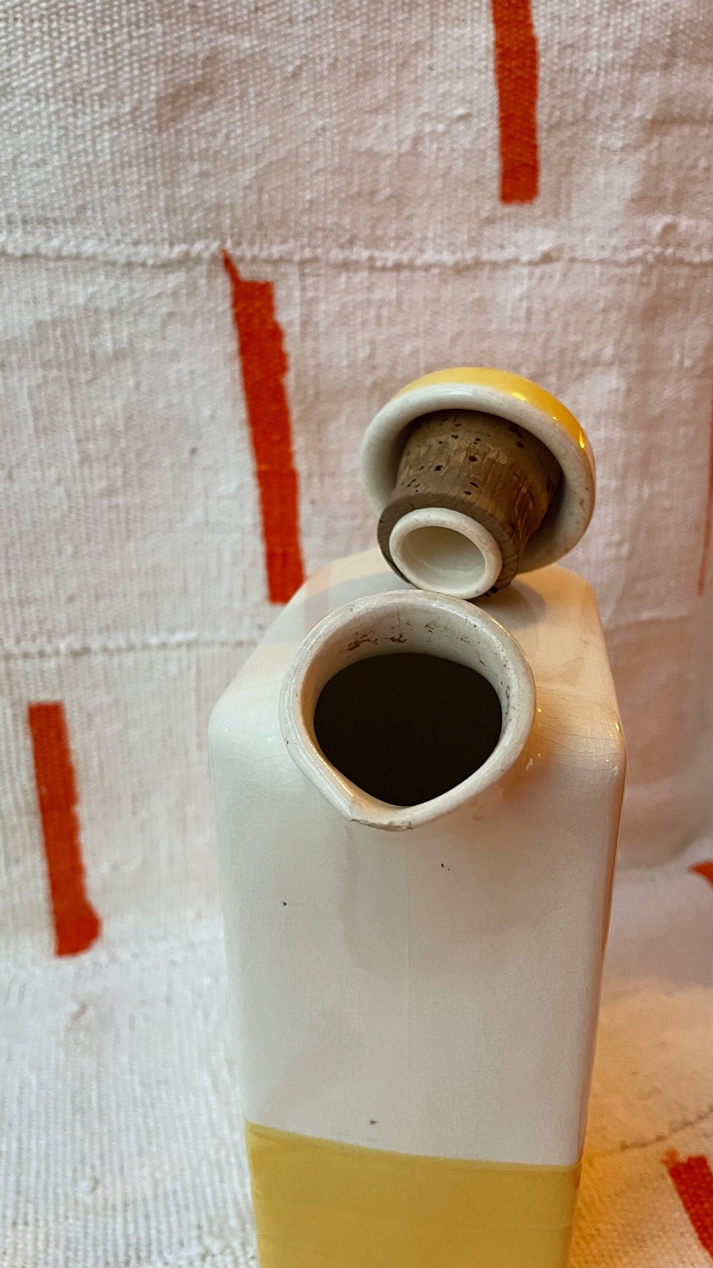 Disc Pitcher - Vintage 1950s Deco Style Pitcher - Universal Potteries Inc. Cambridge - Art Deco Style Vase - MCM Kitchen