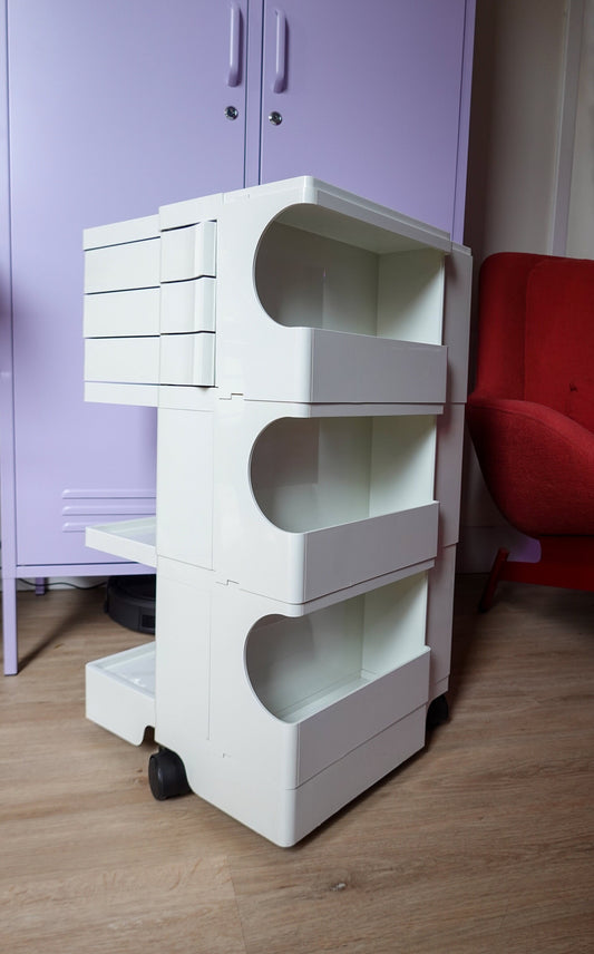 Space Age Vintage Joe Colombo Boby Storage Trolley - Bieffeplast Italy - 1970s MCM Plastic Storage