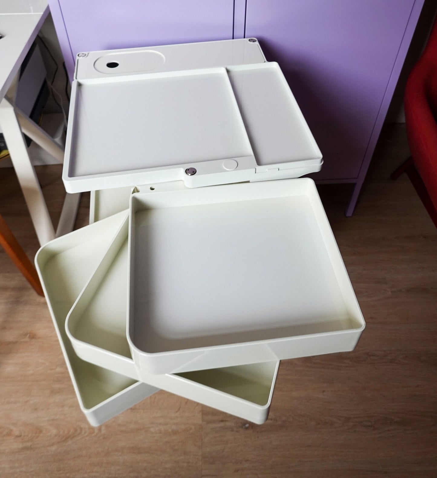 Space Age Vintage Joe Colombo Boby Storage Trolley - Bieffeplast Italy - 1970s MCM Plastic Storage