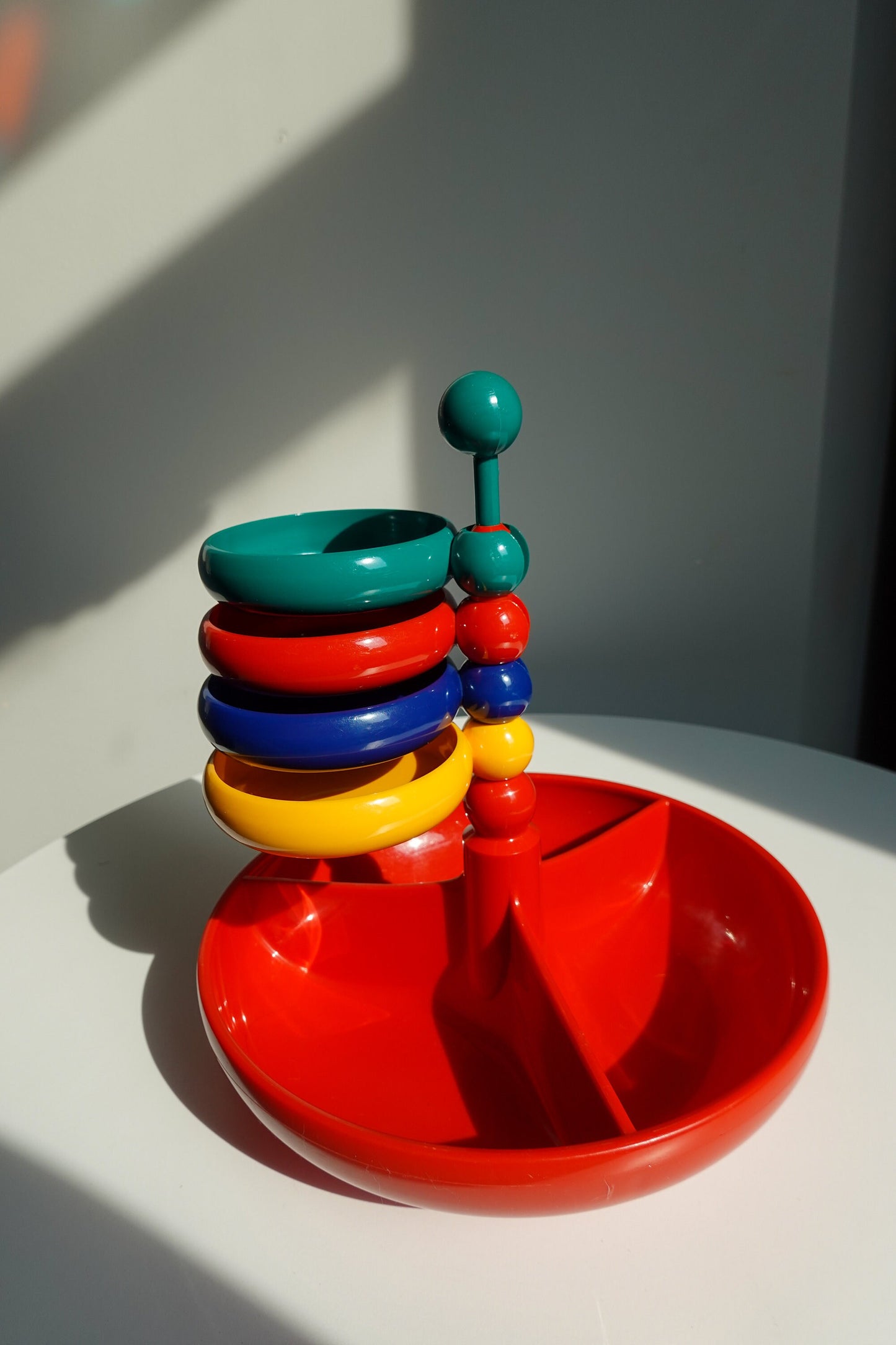 Emsa Snack Tower - Space Age Design - Mid-Century West German Design - Round Tabletop Storage - Early 1970's Design