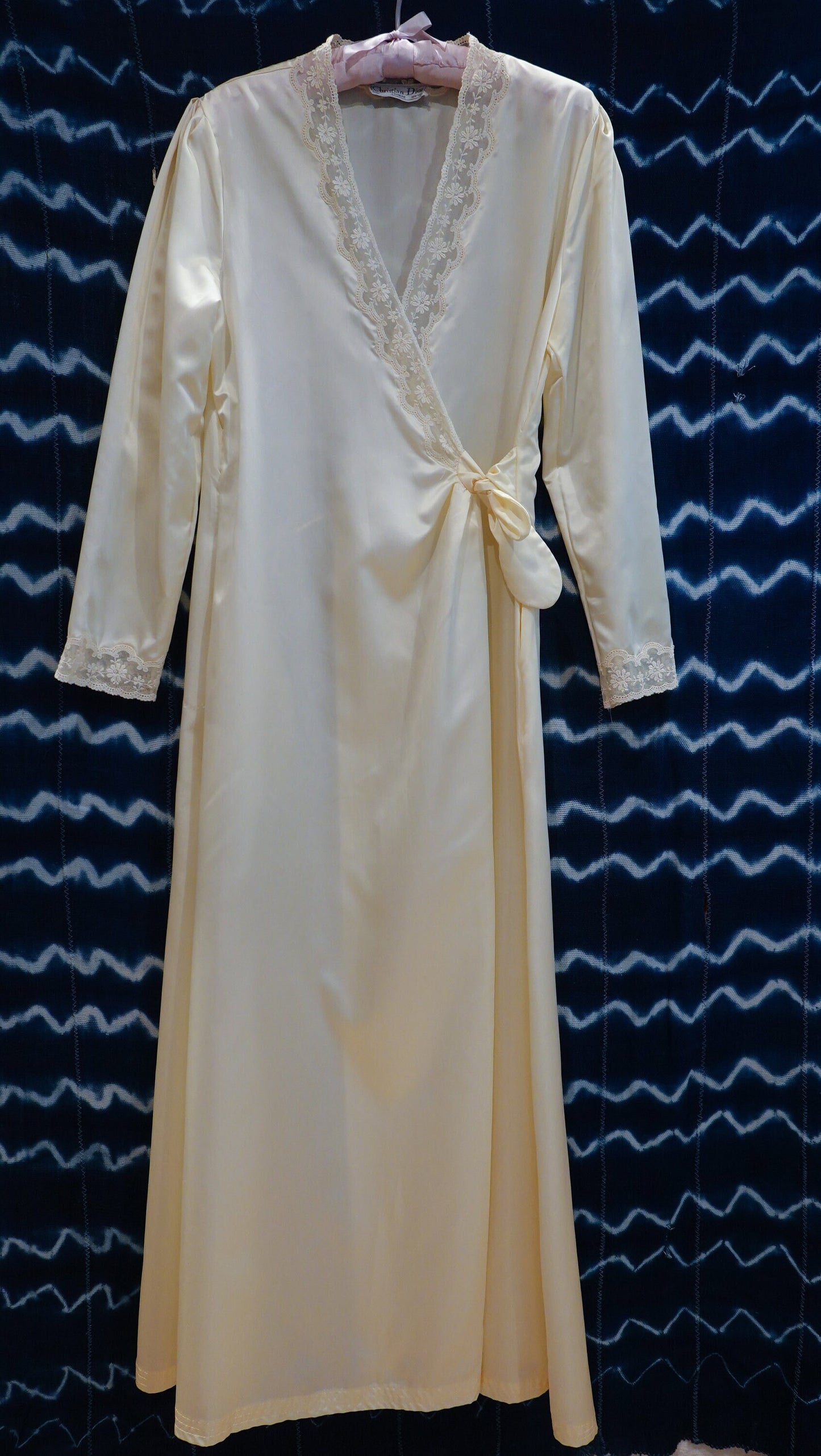 Vintage Christian Dior Silky and Lace Robe