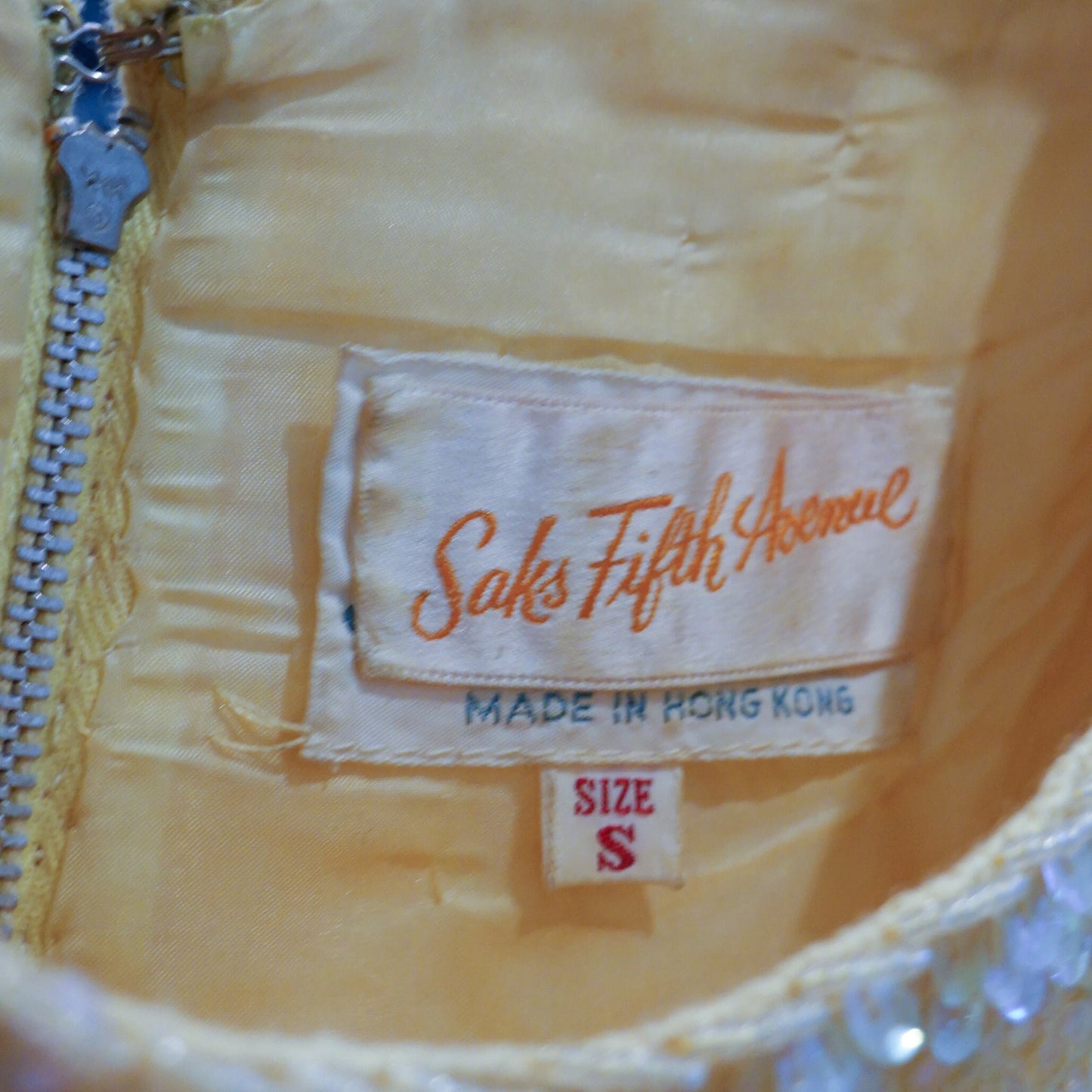 Vintage Sequin Top - Saks Fifth Avenue - 1960's - Vintage Designer Crop Top