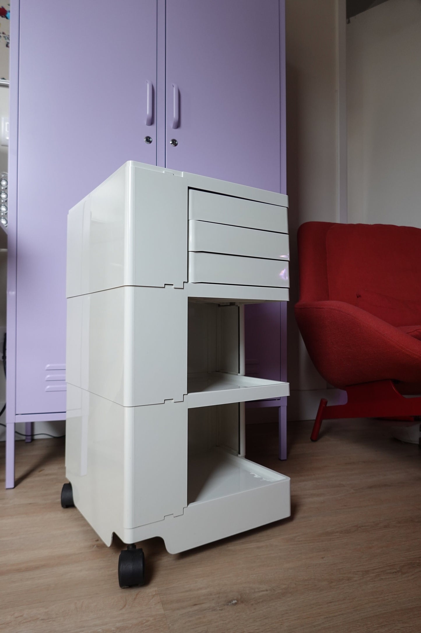 Space Age Vintage Joe Colombo Boby Storage Trolley - Bieffeplast Italy - 1970s MCM Plastic Storage
