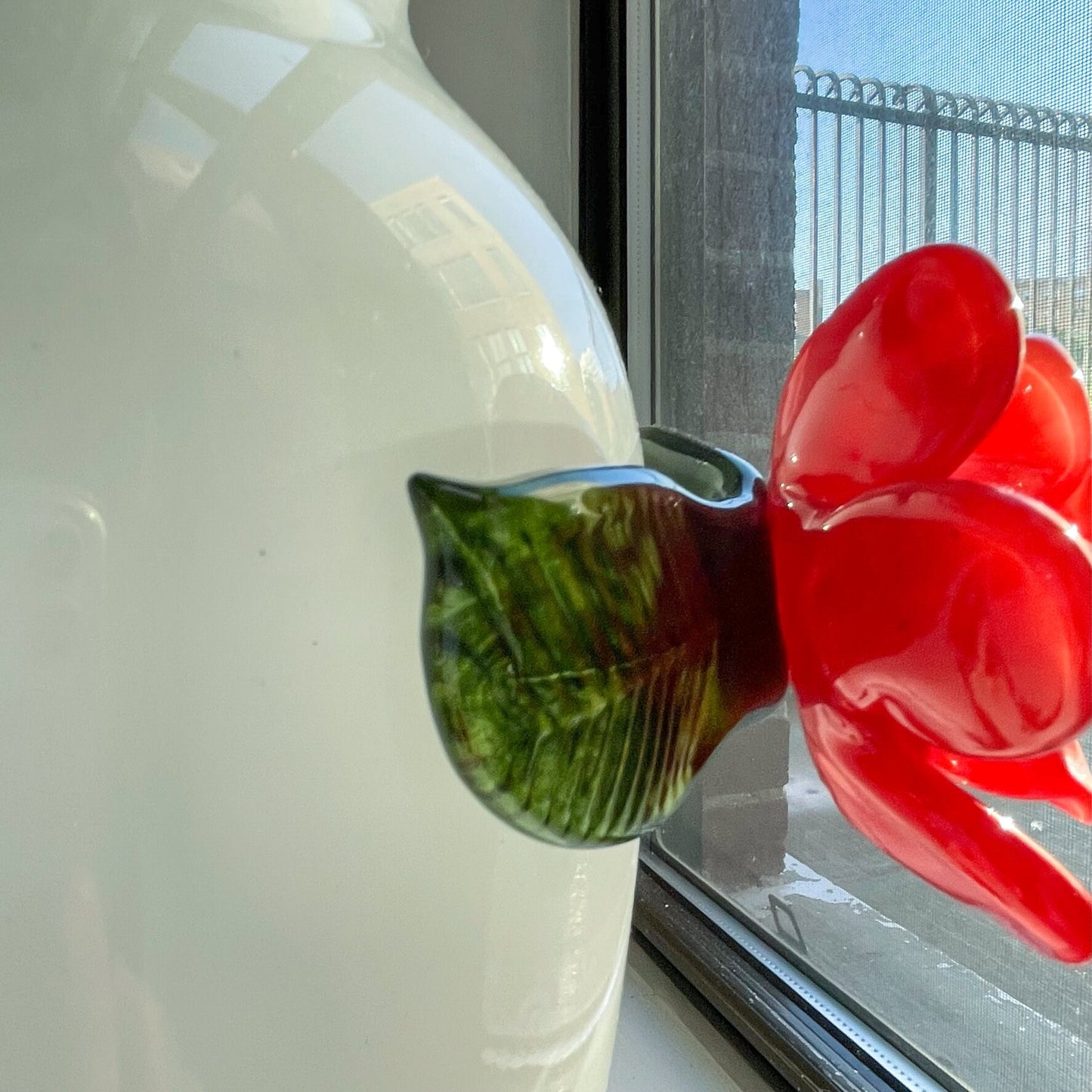 Huge Handmade Glass Vase By Ludvig Lfgren for Kosta Boda - Swedish Design